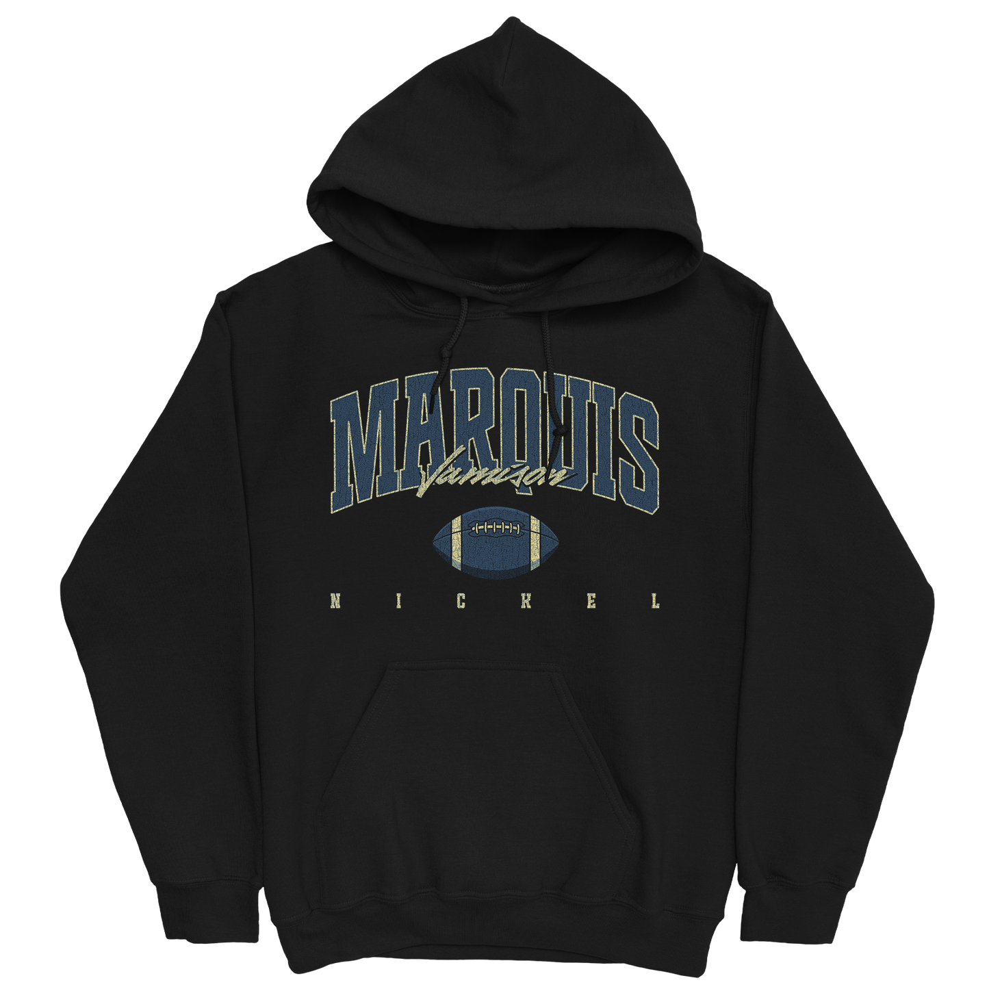 MARQUIS JAMISON RETRO BLACK HOODIE