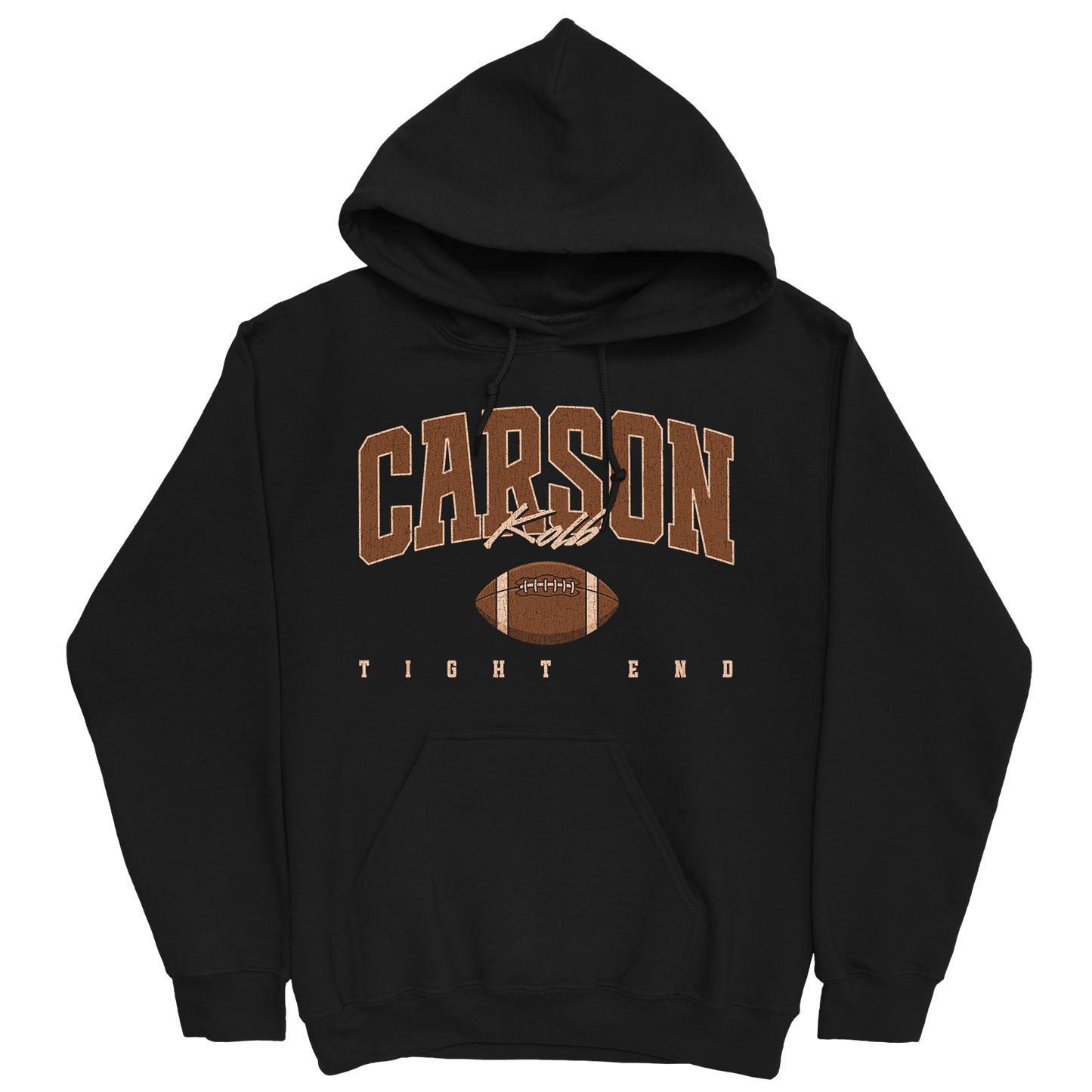 CARSON KOLB RETRO BLACK HOODIE