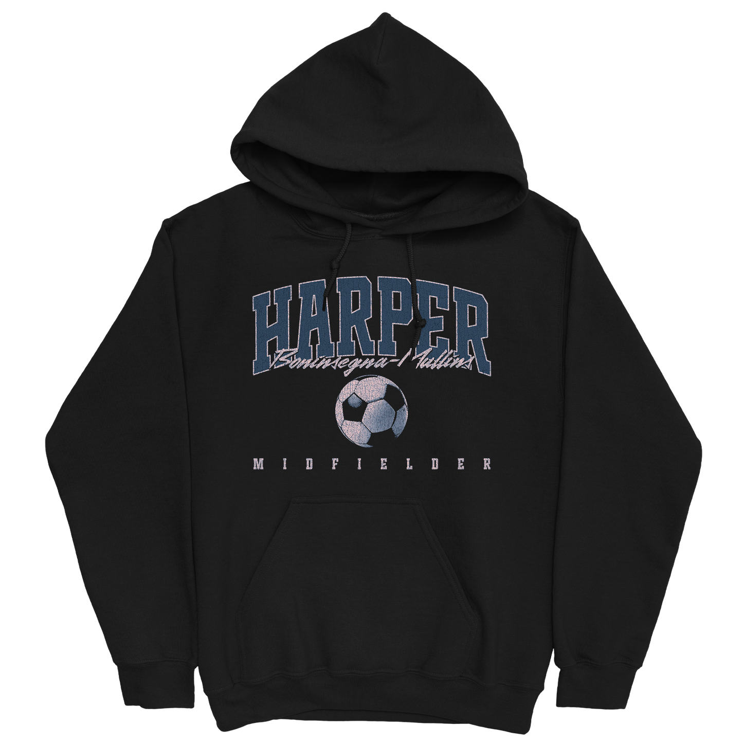 HARPER BONINSEGNA-MULLINS RETRO BLACK HOODIE