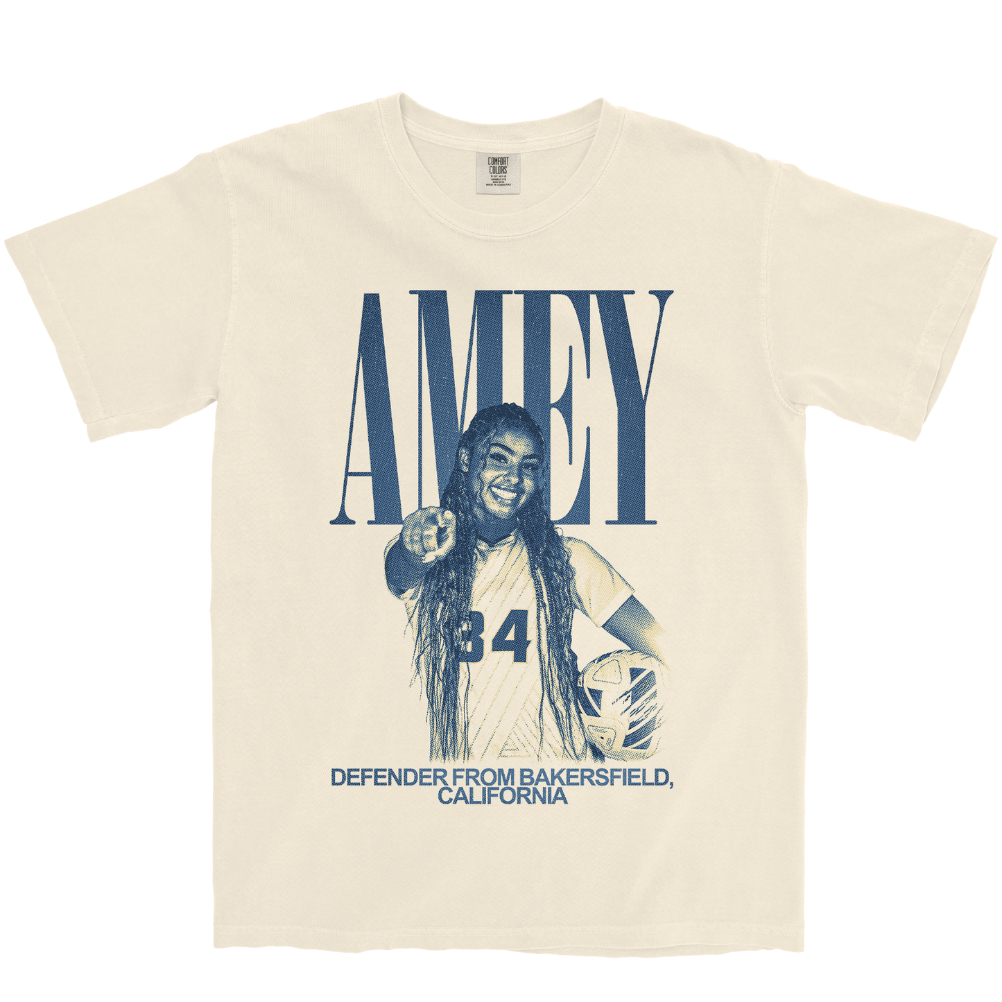 JUSTYCE AMEY VINTAGE IVORY TEE