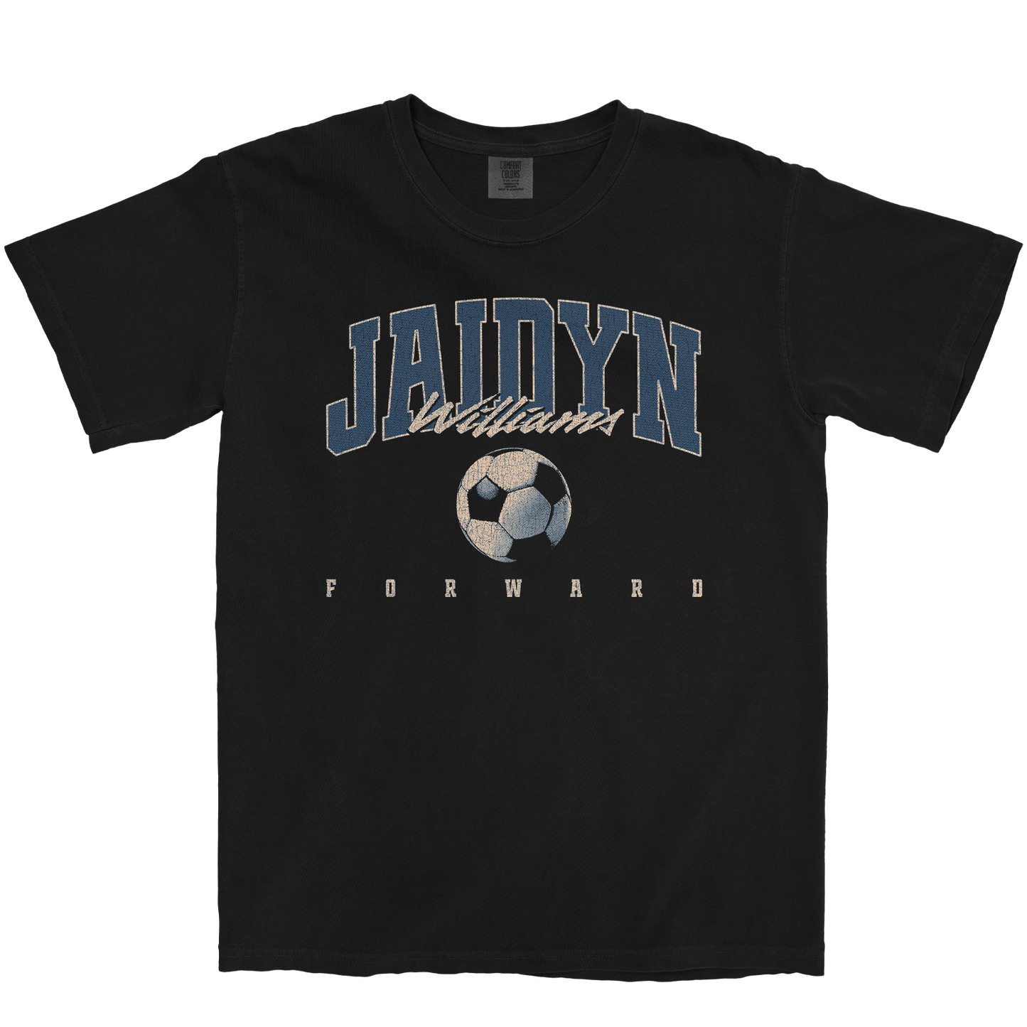 JAIDYN WILLIAMS RETRO BLACK TEE