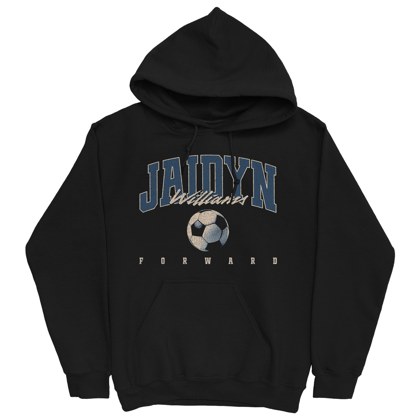 JAIDYN WILLIAMS RETRO BLACK HOODIE
