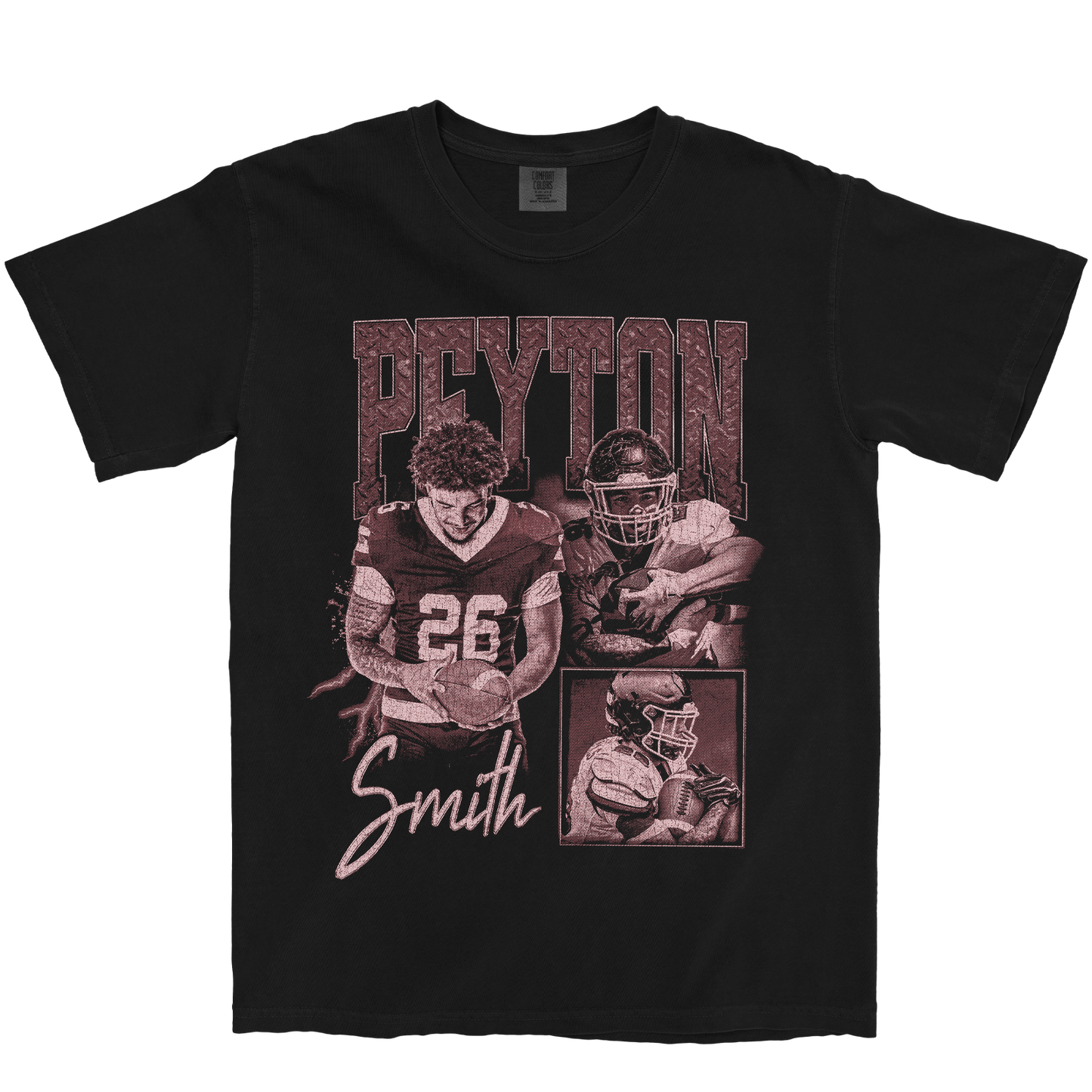 PEYTON SMITH GRAPHIC BLACK TEE