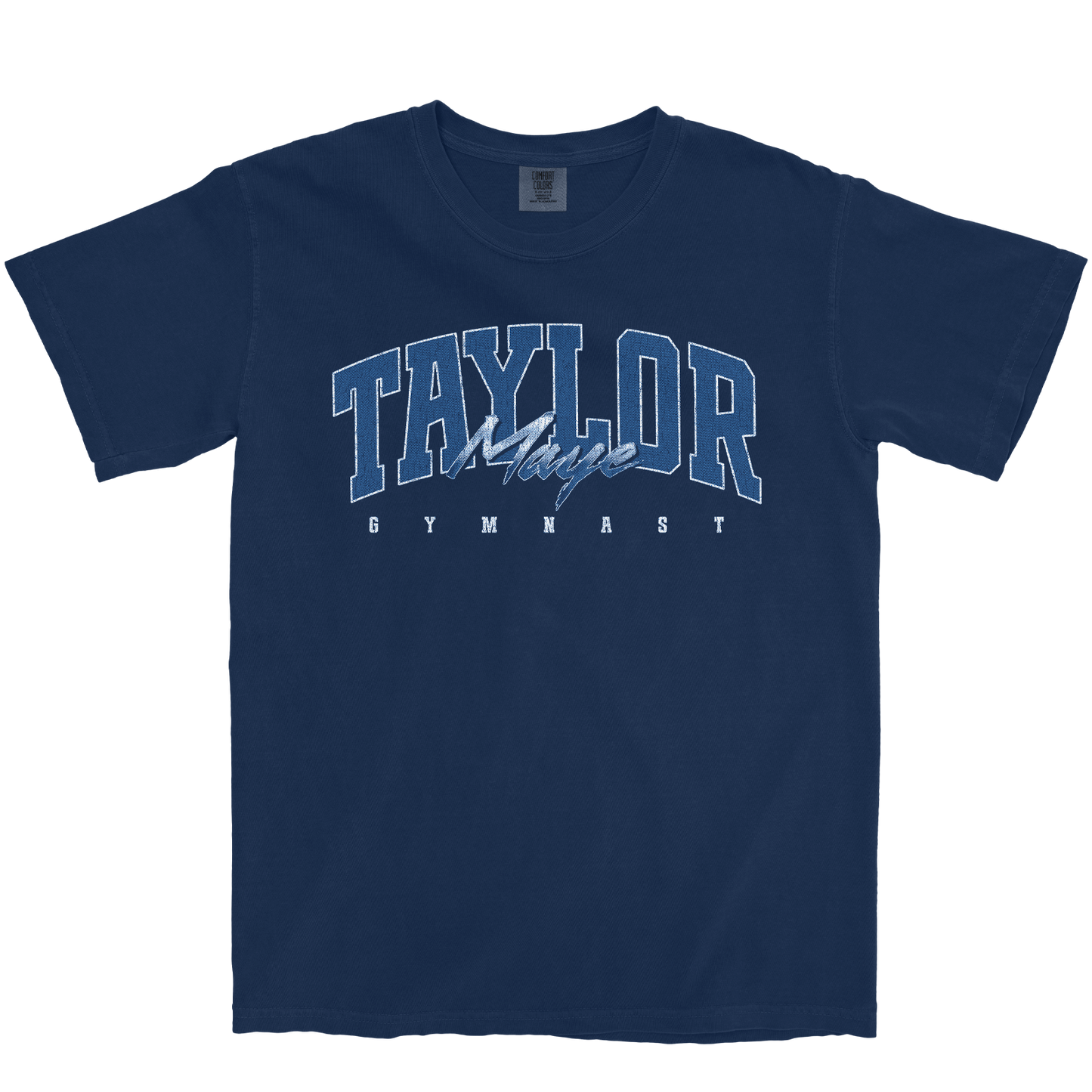 TAYLOR MAYE RETRO NAVY TEE
