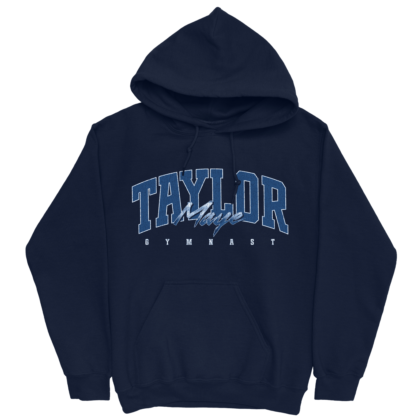 TAYLOR MAYE RETRO NAVY HOODIE