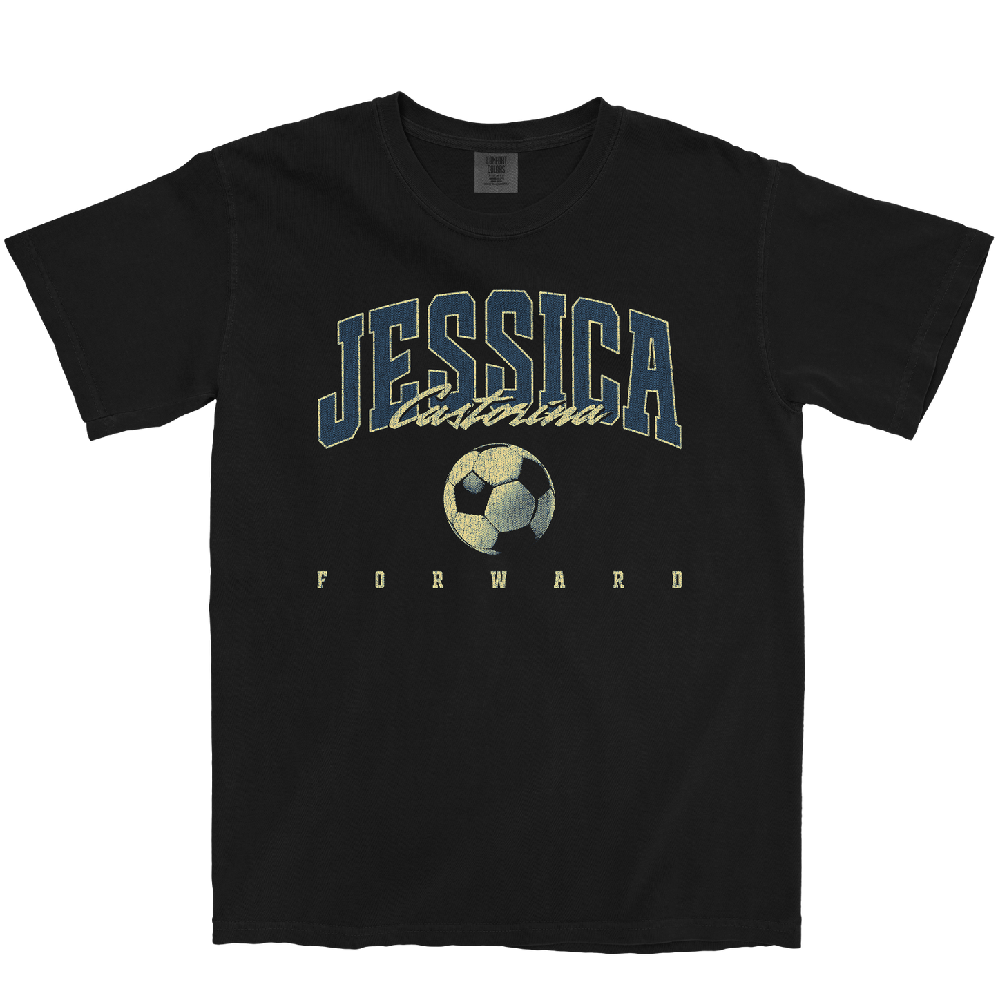 JESSICA CASTORINA RETRO BLACK TEE