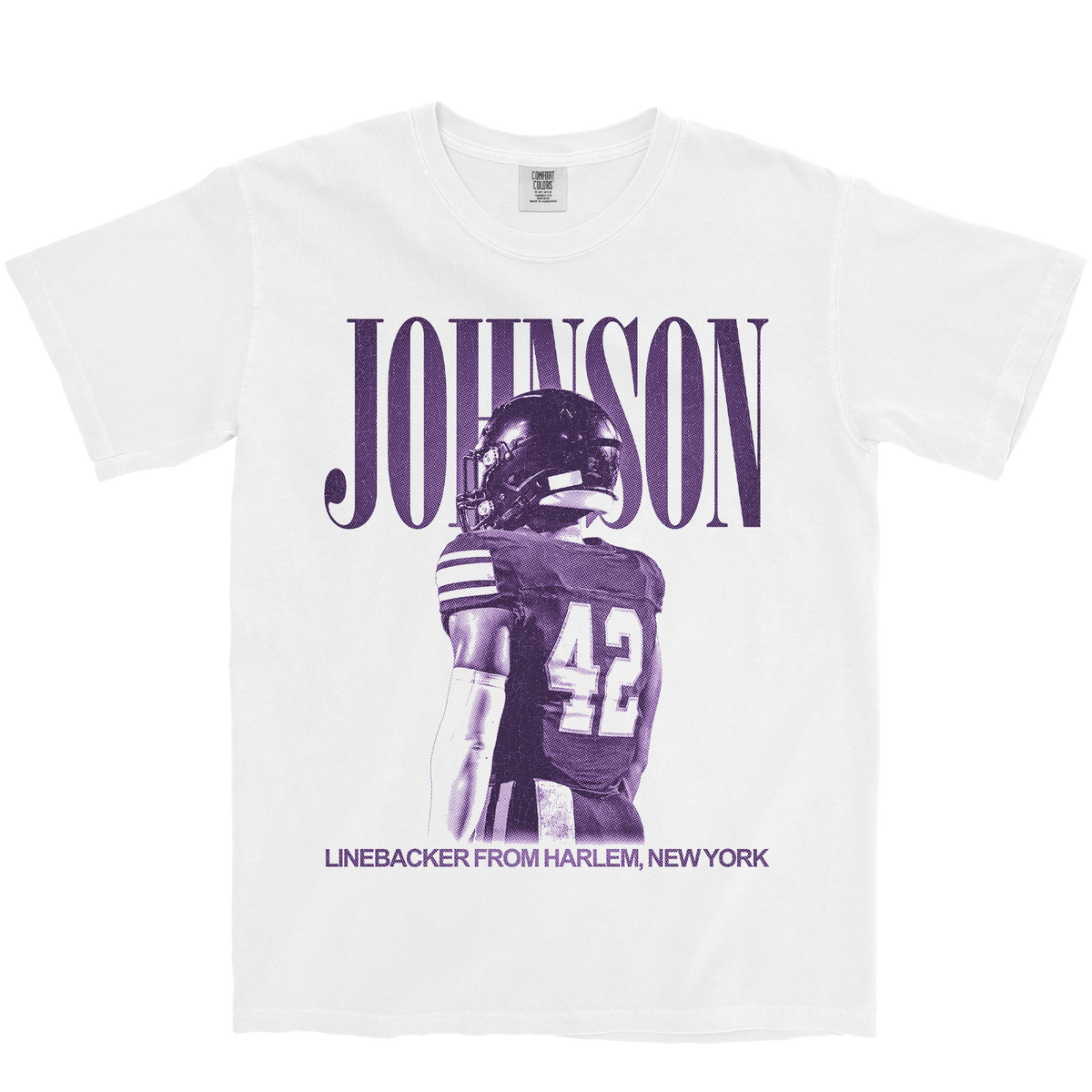 DERION JOHNSON VINTAGE WHITE TEE