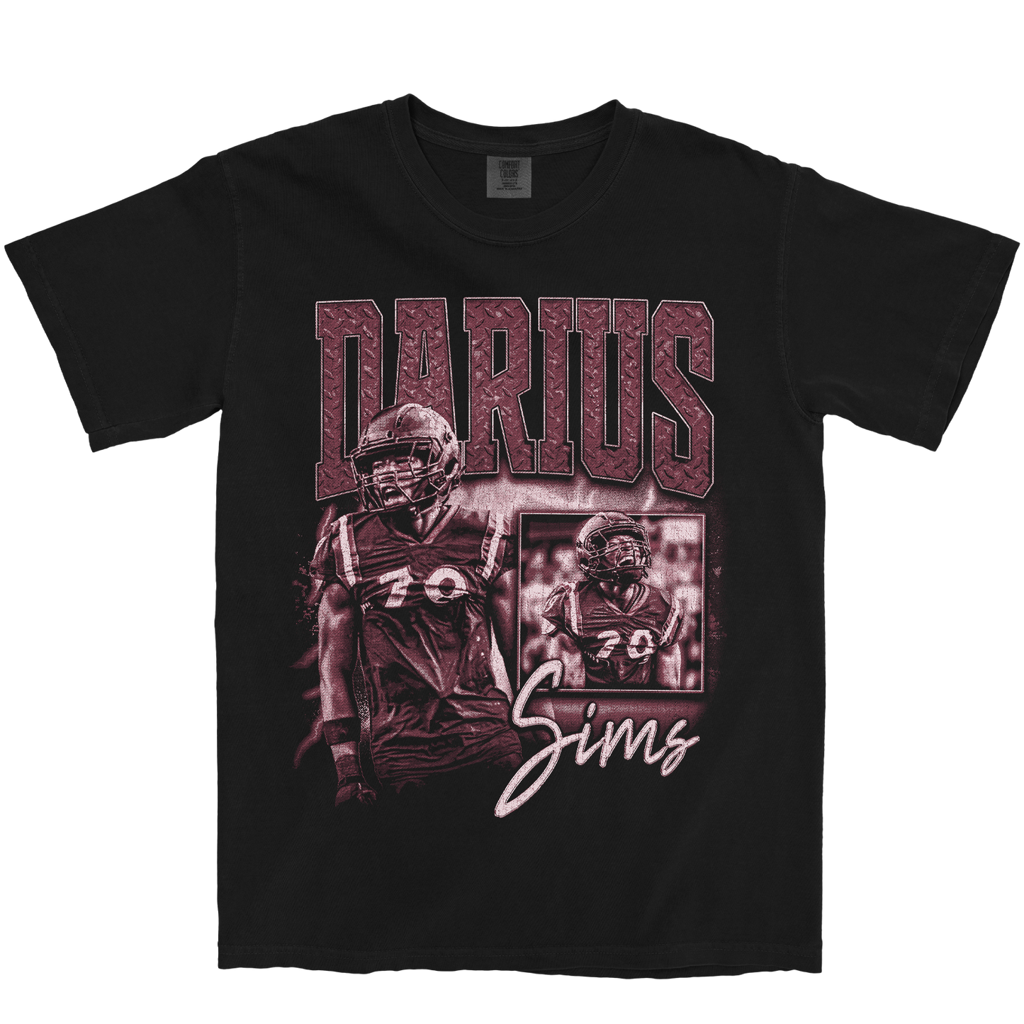 DARIUS SIMS GRAPHIC BLACK TEE