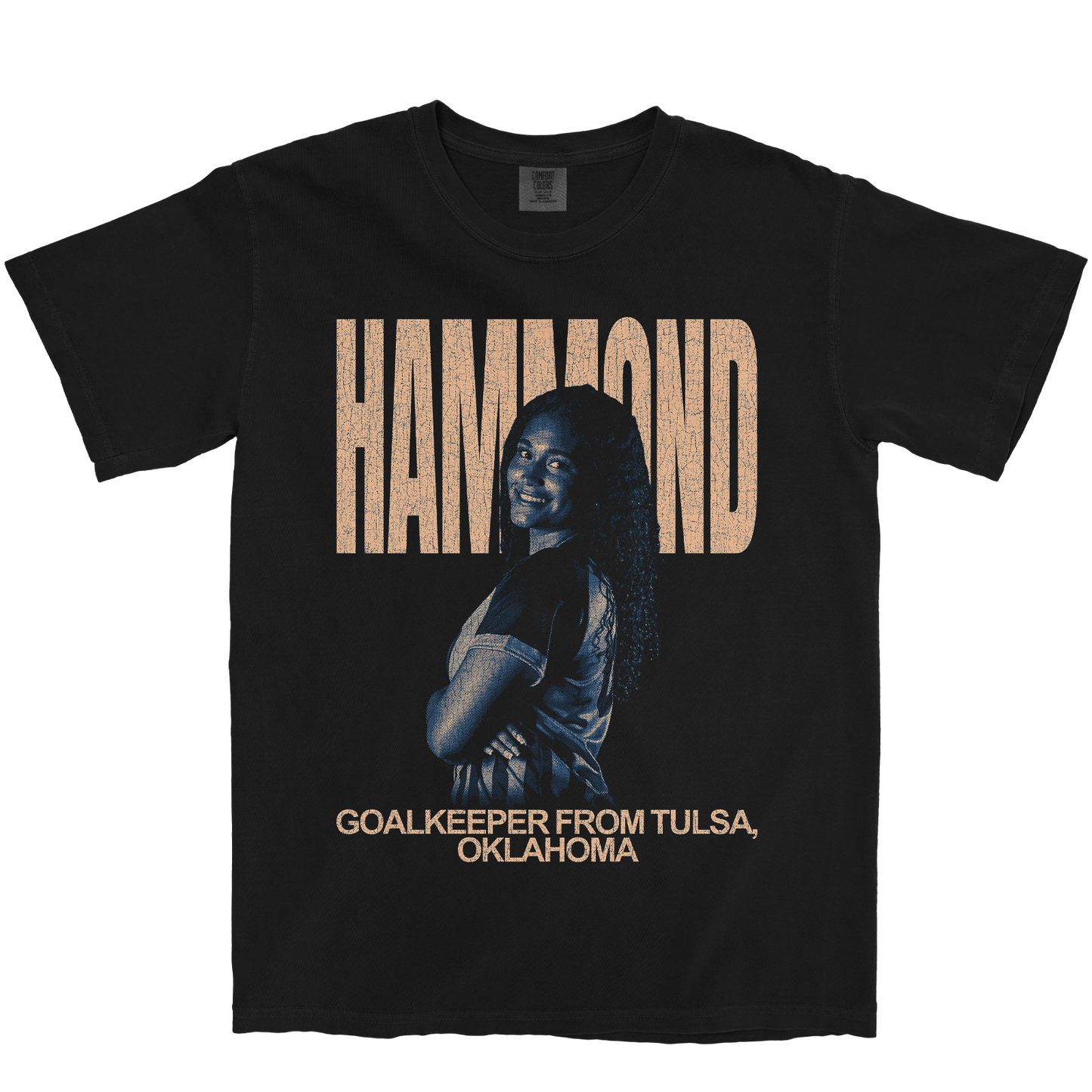 JAYLYN HAMMOND VINTAGE BLACK TEE