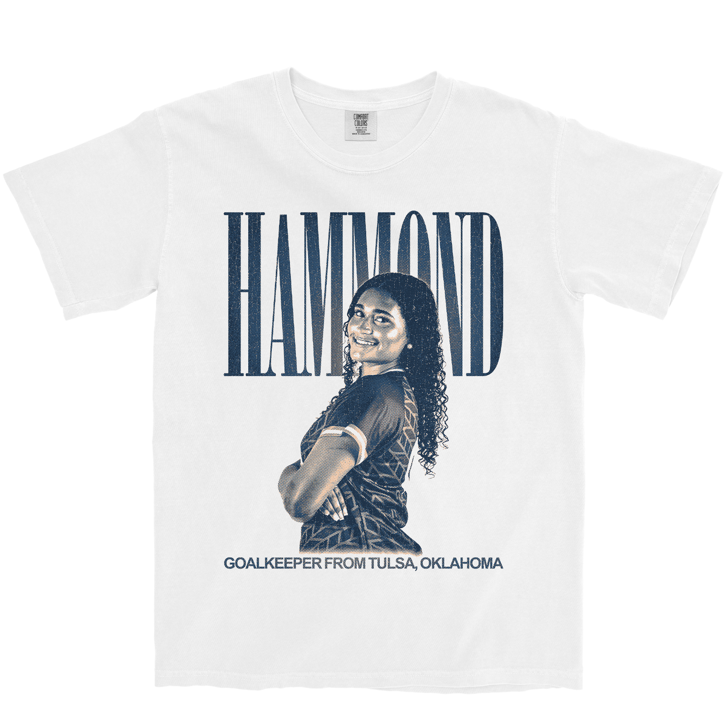 JAYLYN HAMMOND VINTAGE WHITE TEE