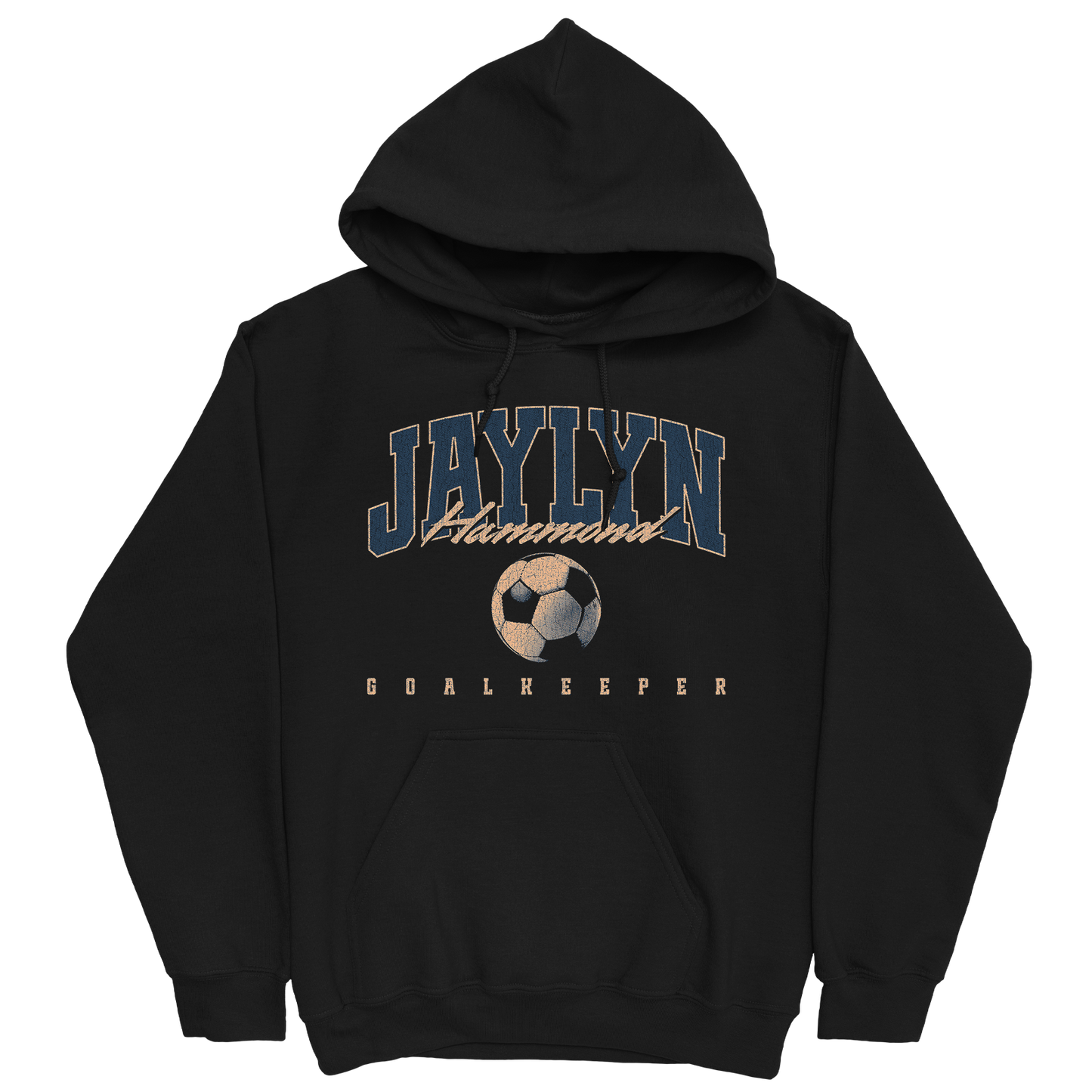 JAYLYN HAMMOND RETRO BLACK HOODIE
