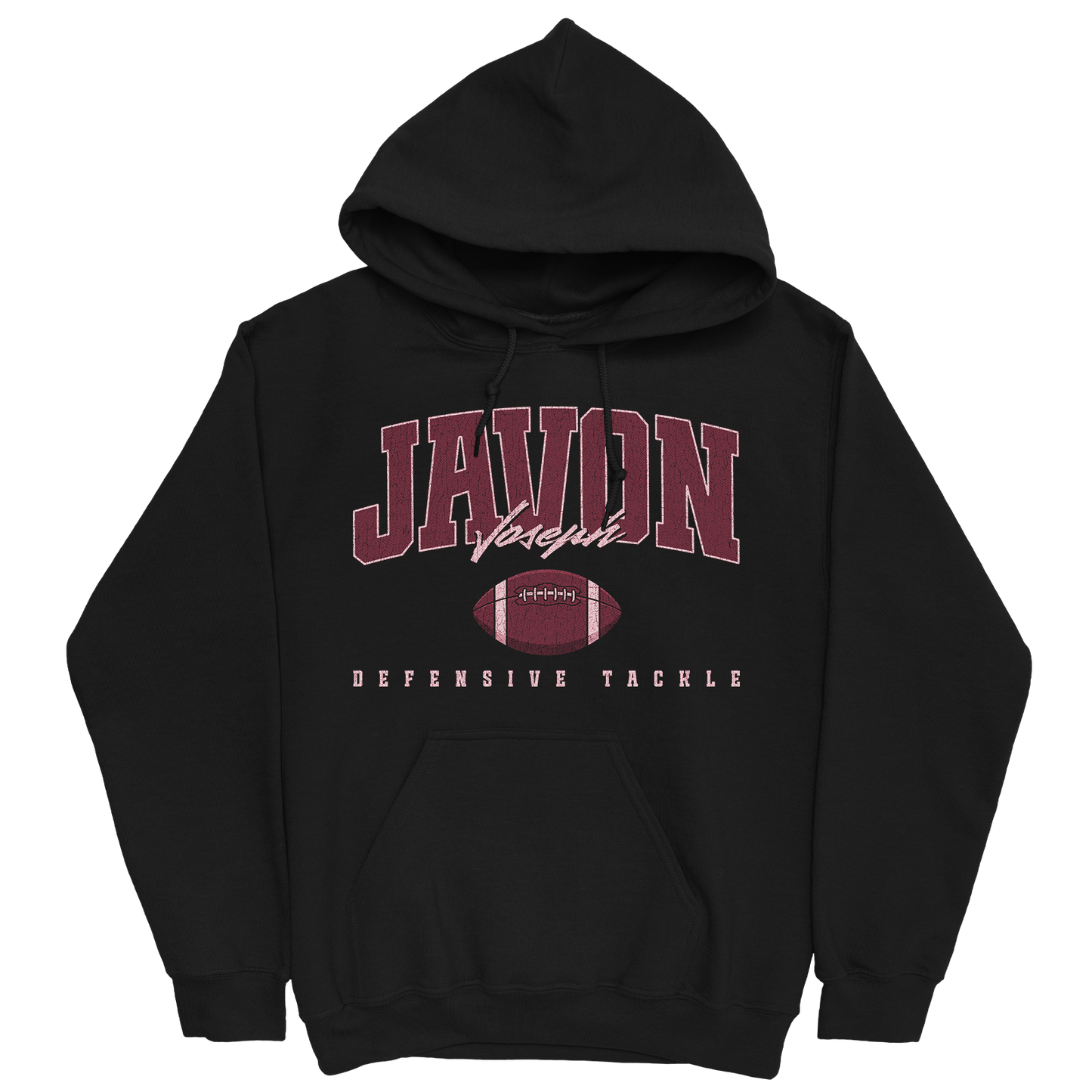 JAVON JOSEPH RETRO BLACK HOODIE