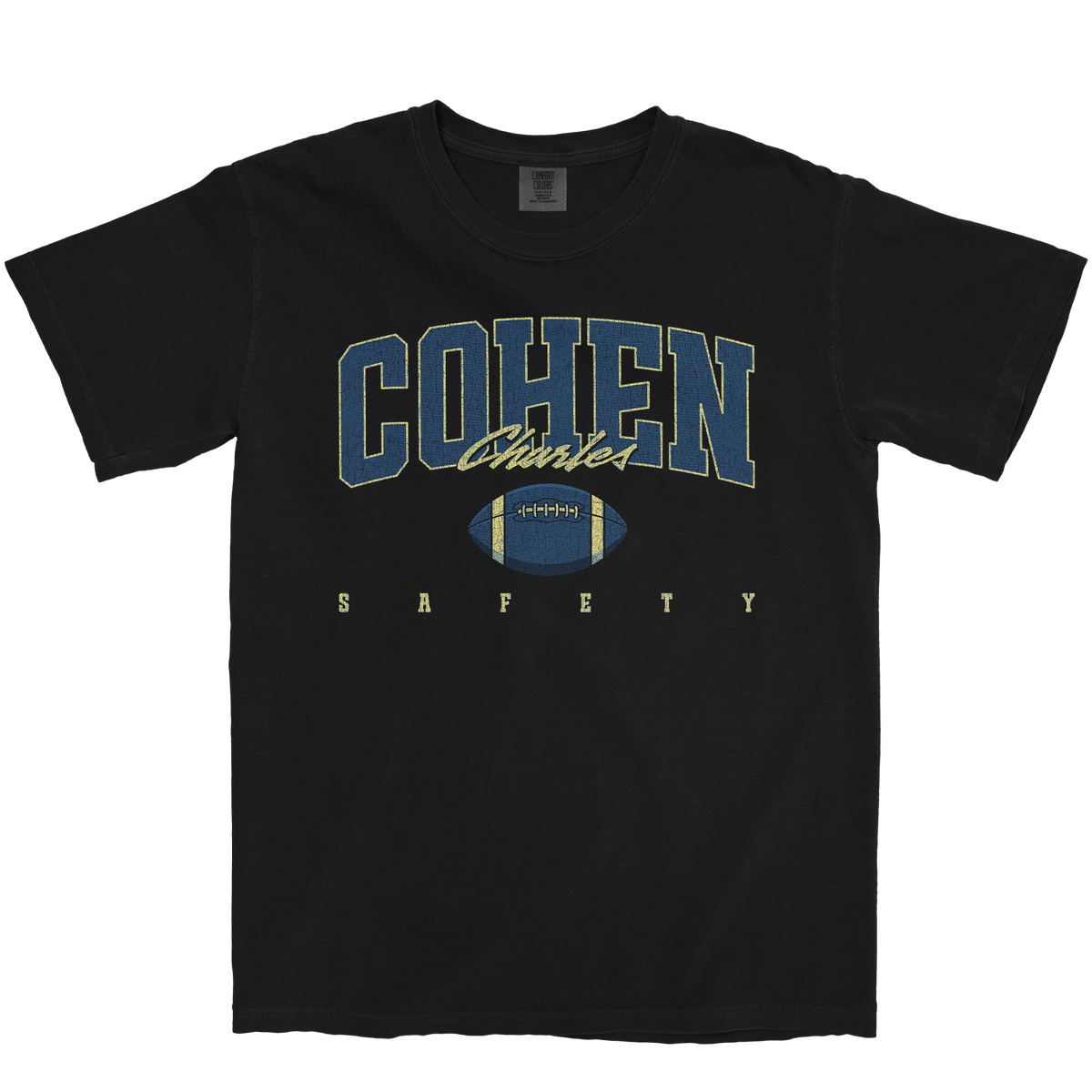 COHEN CHARLES RETRO BLACK TEE