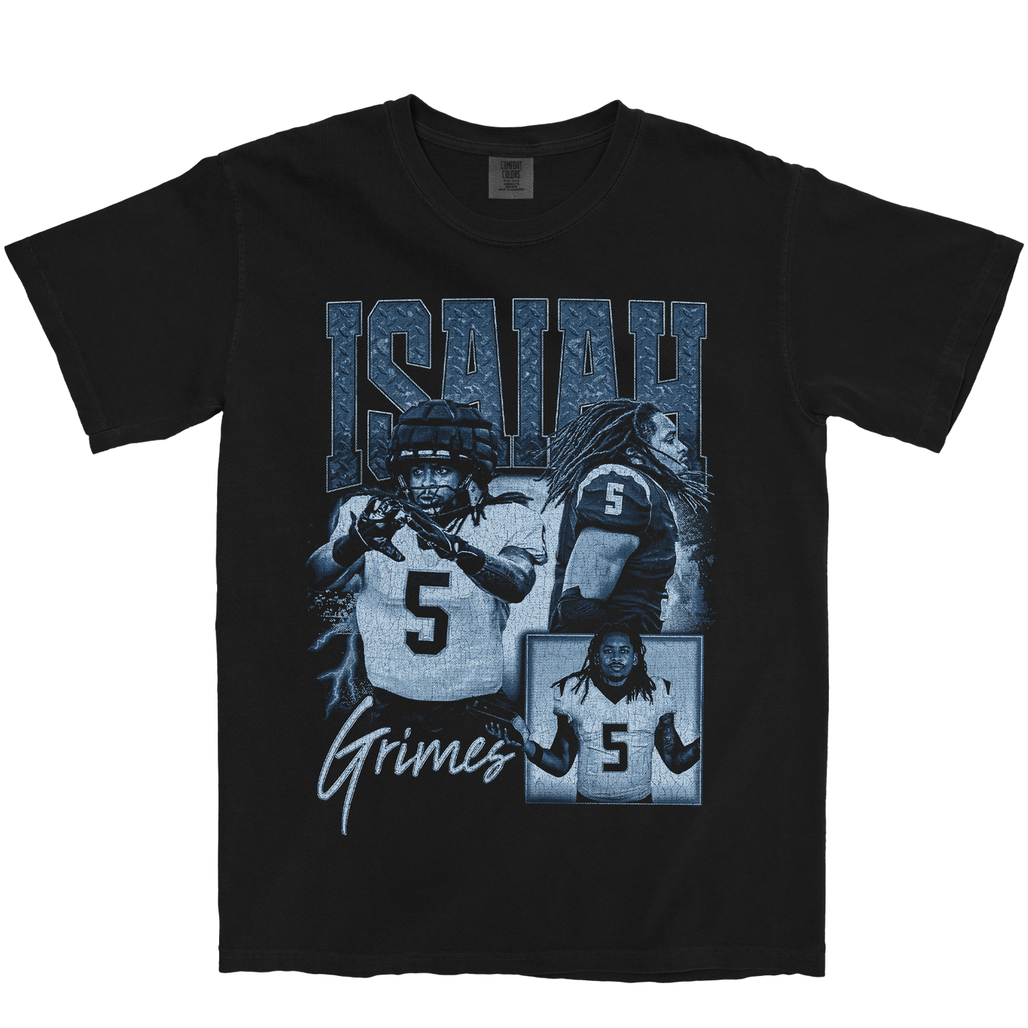 ISAIAH GRIMES GRAPHIC BLACK TEE