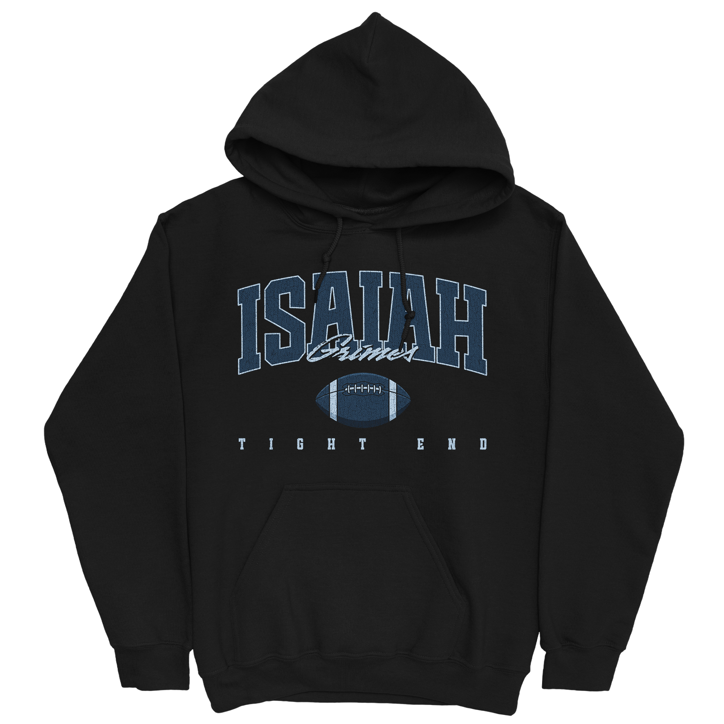 ISAIAH GRIMES RETRO BLACK HOODIE