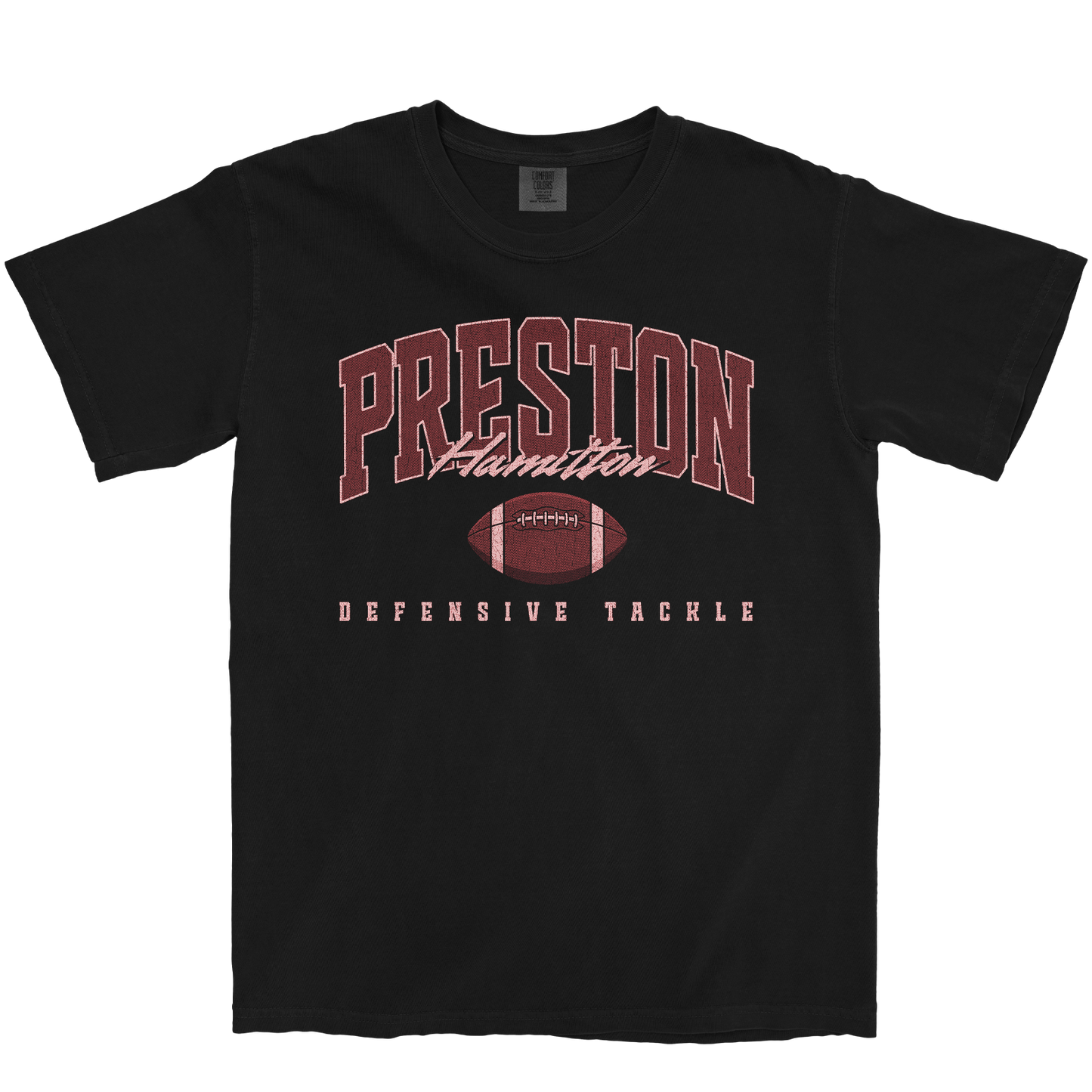 PRESTON HAMILTON RETRO BLACK TEE