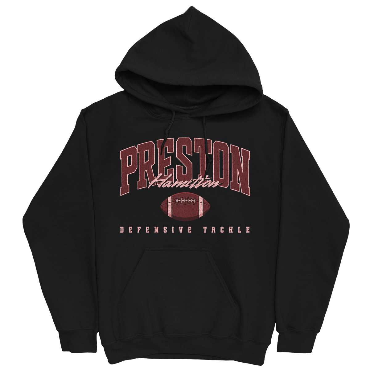 PRESTON HAMILTON RETRO BLACK HOODIE