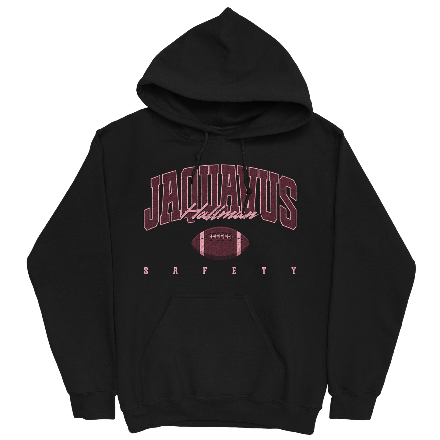 JAQUAVUS HALLMAN RETRO BLACK HOODIE