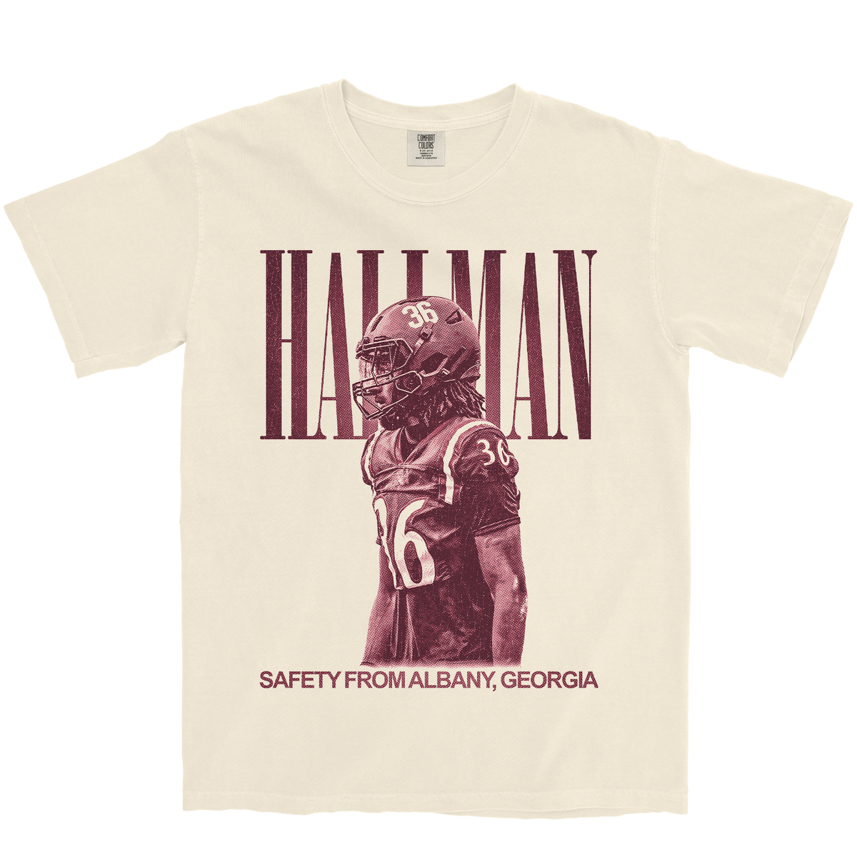 JAQUAVUS HALLMAN VINTAGE IVORY TEE