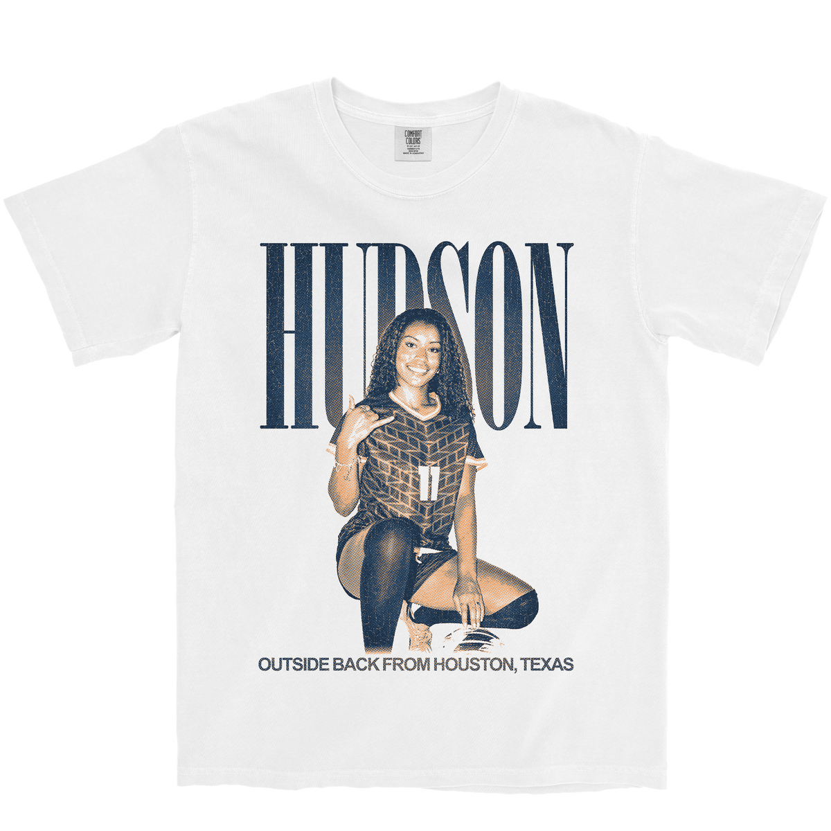 KIALIE HUDSON VINTAGE WHITE TEE