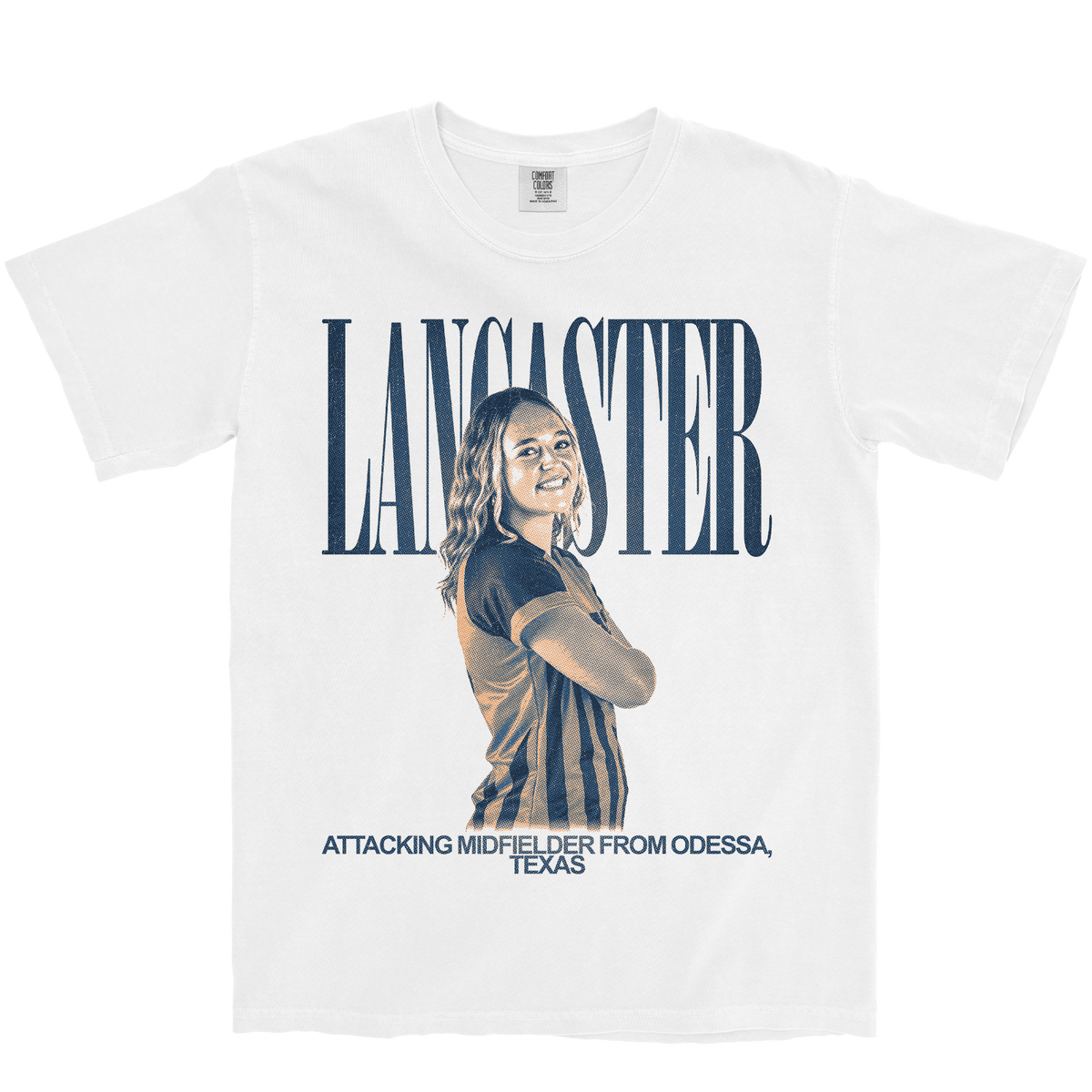 HAYLEE LANCASTER VINTAGE WHITE TEE