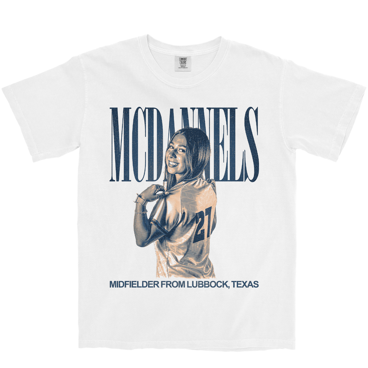 ZETA MCDANNELS VINTAGE WHITE TEE