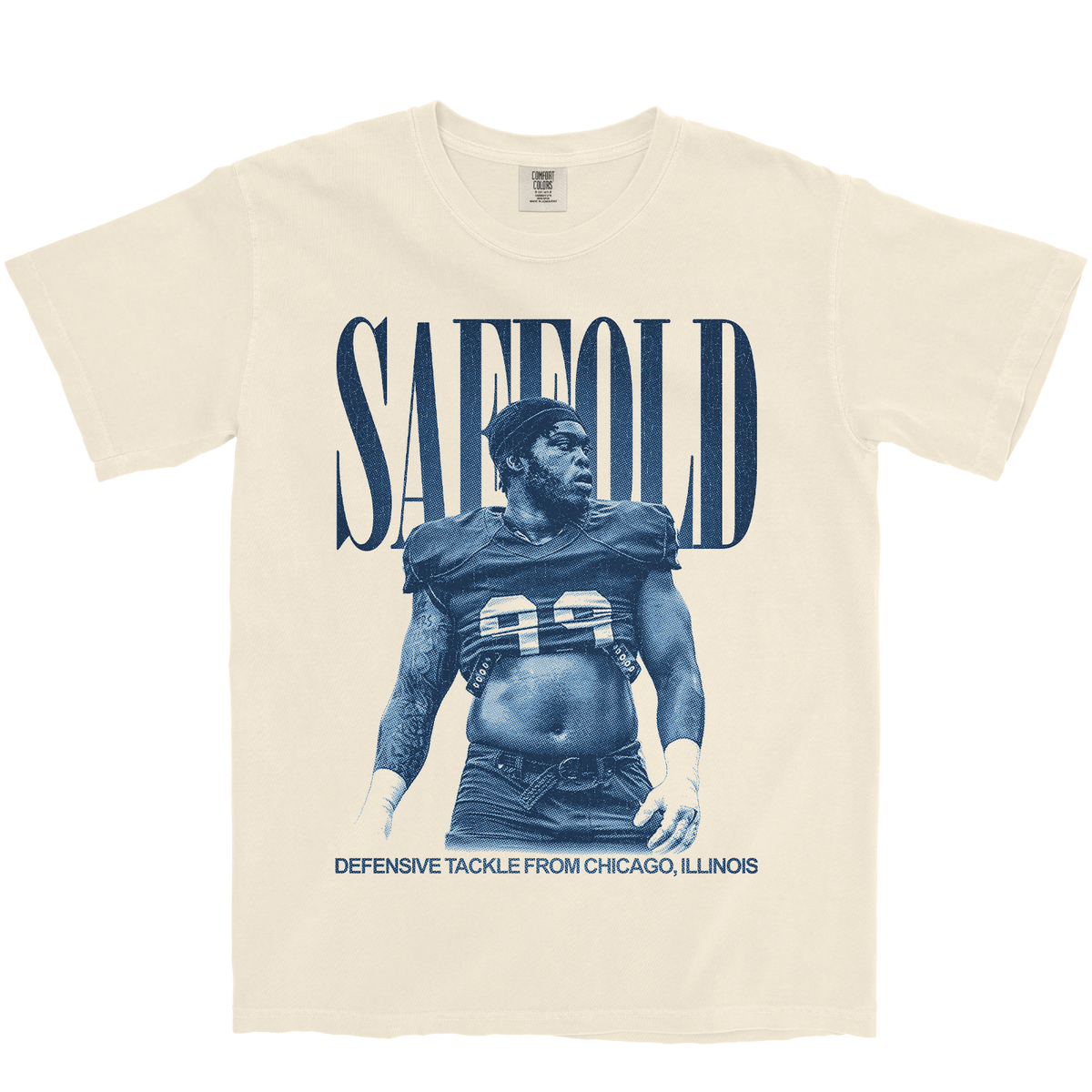 ISAAC SAFFOLD VINTAGE IVORY TEE