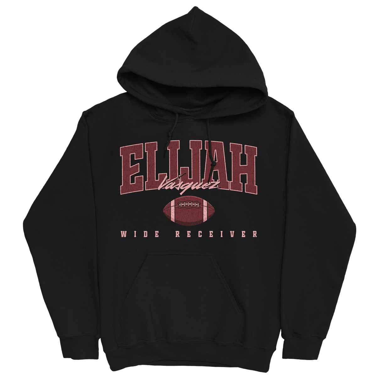 ELIJAH VASQUEZ RETRO BLACK HOODIE