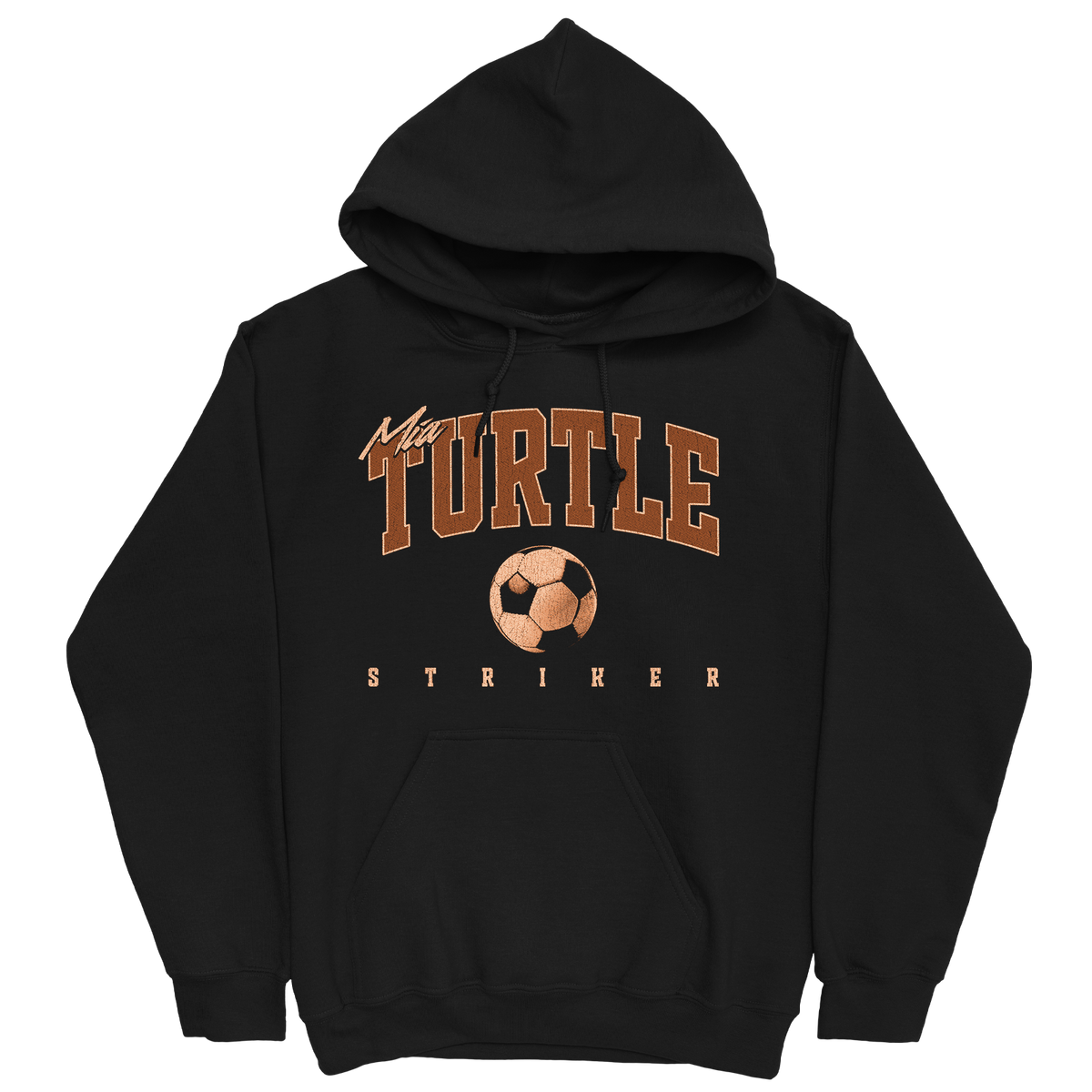 MIA TURTLE RETRO BLACK HOODIE
