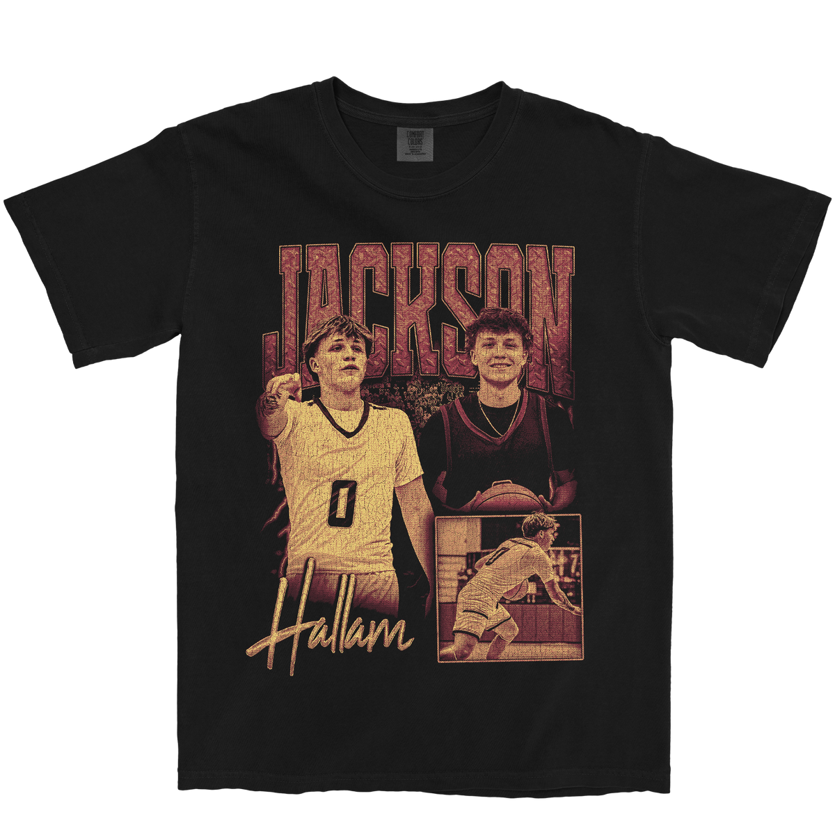 JACKSON HALLAM GRAPHIC BLACK TEE