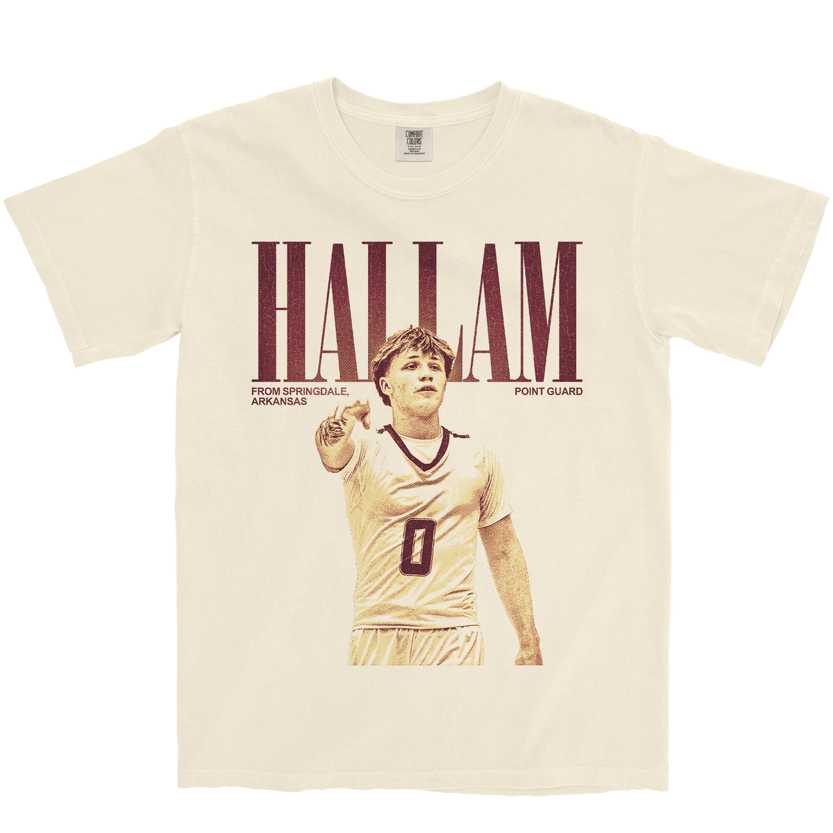 JACKSON HALLAM VINTAGE IVORY TEE