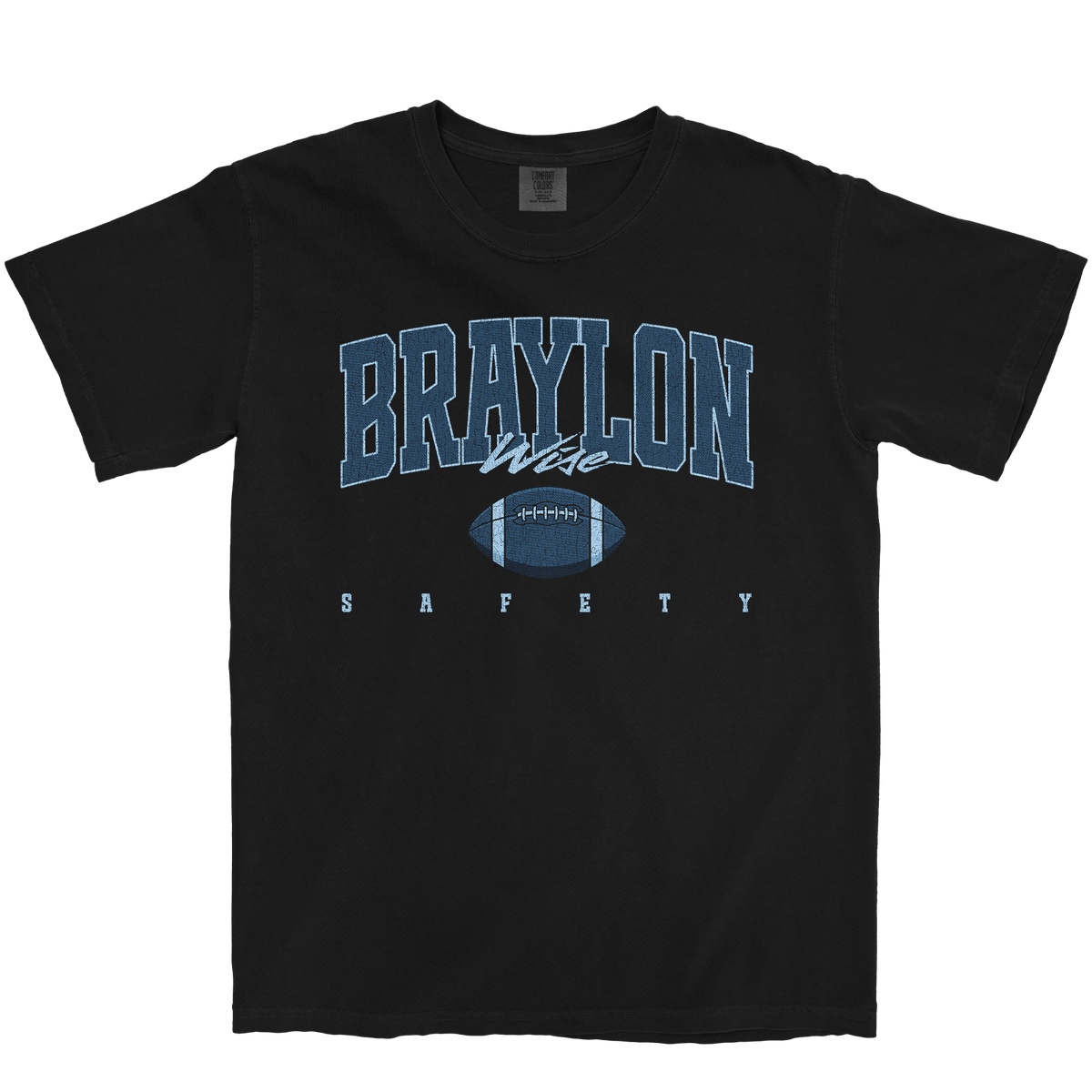 BRAYLON WISE RETRO BLACK TEE
