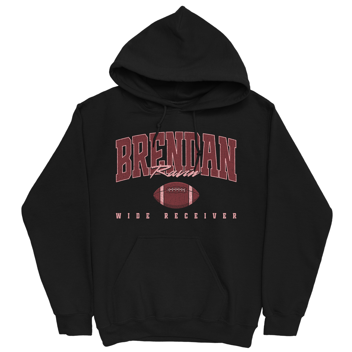 BRENDAN RAVIN RETRO BLACK HOODIE
