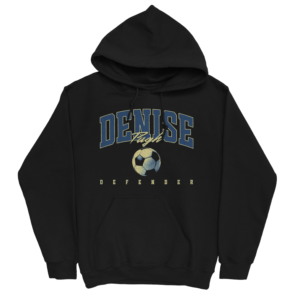 DENISE PUGH RETRO BLACK HOODIE