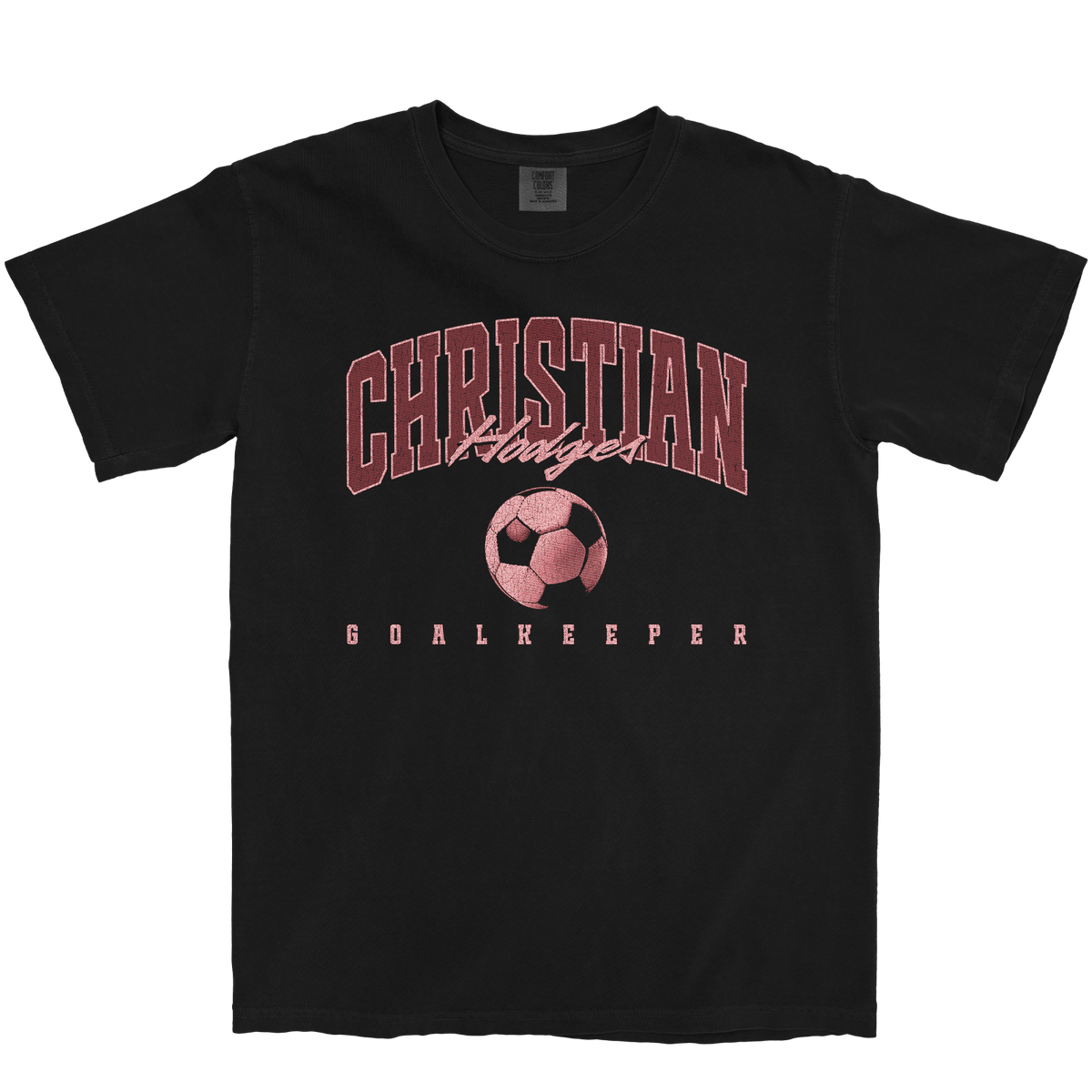 CHRISTIAN HODGES RETRO BLACK TEE