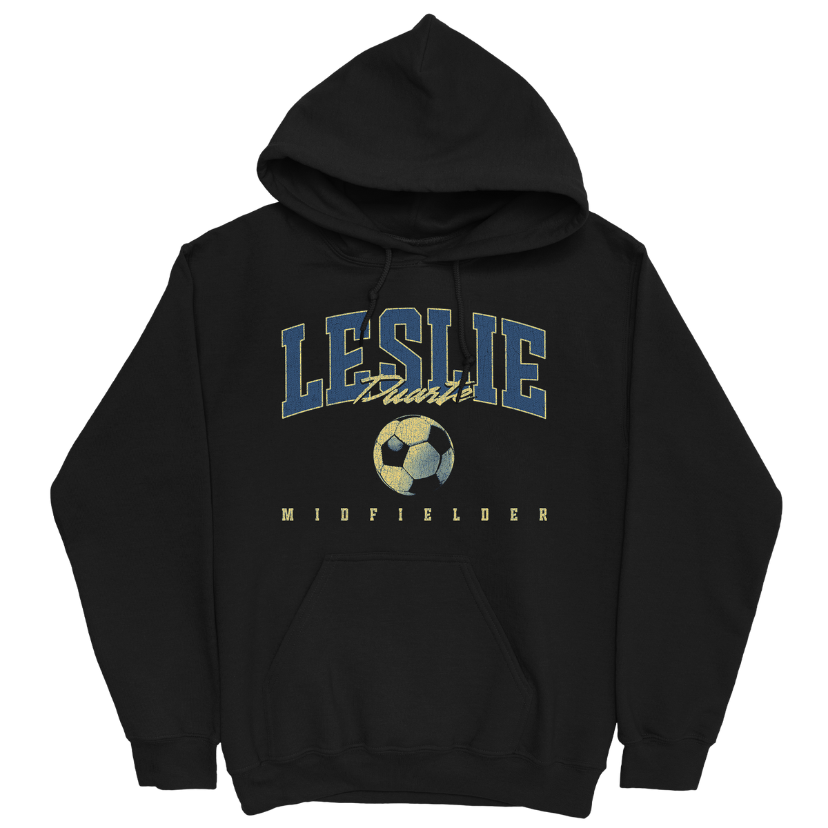 LESLIE DUARTE RETRO BLACK HOODIE