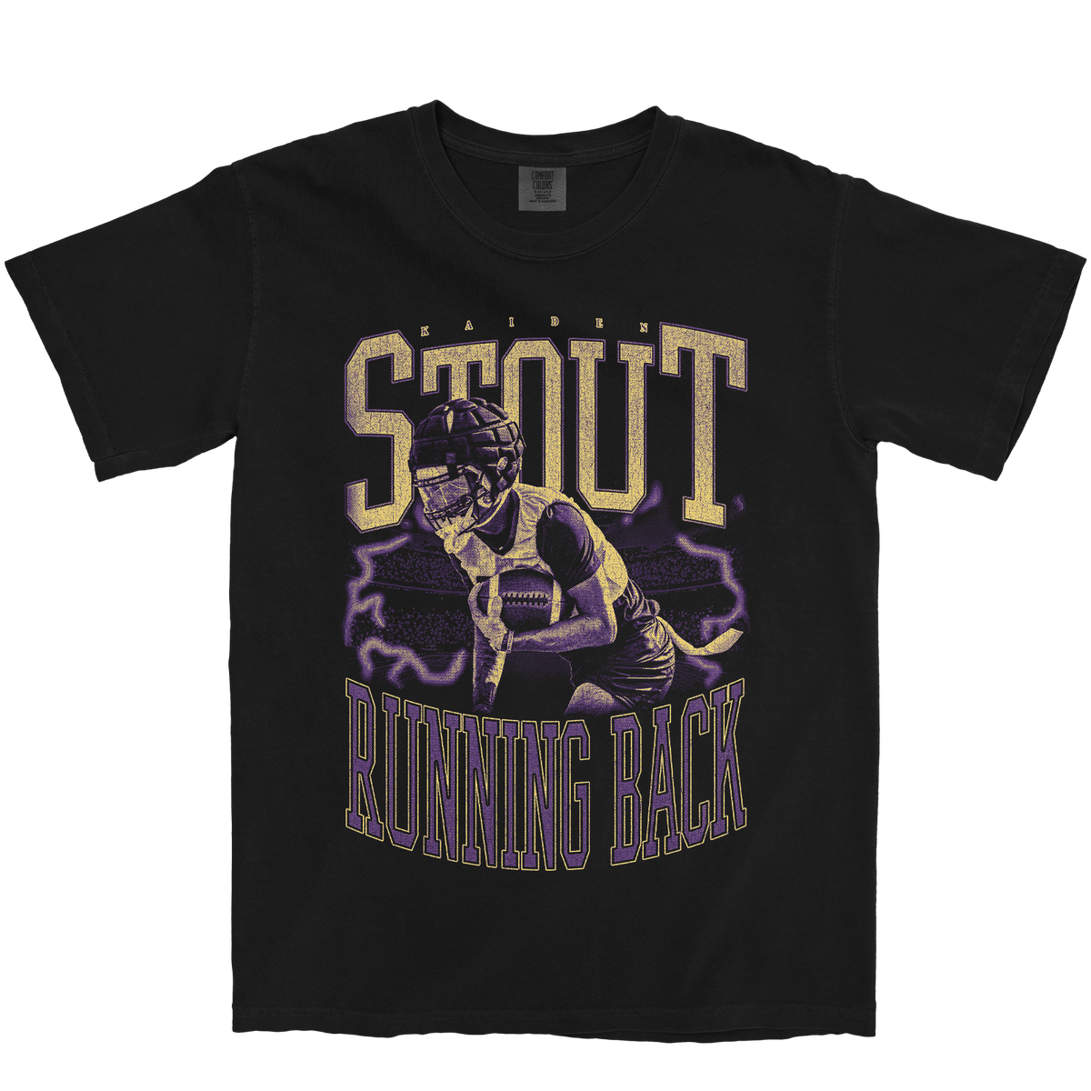 KAIDEN STOUT VINTAGE BLACK TEE