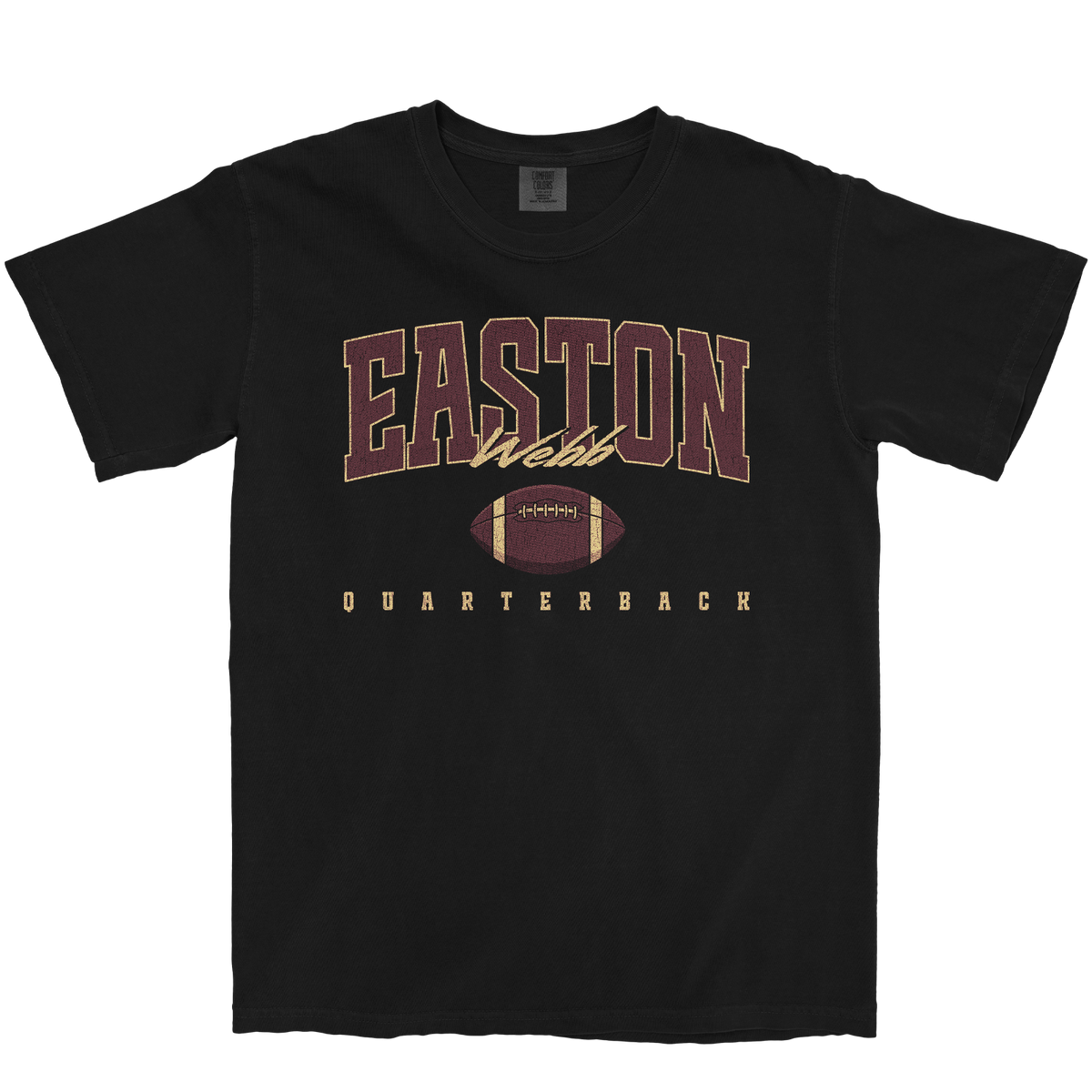 EASTON WEBB RETRO BLACK TEE