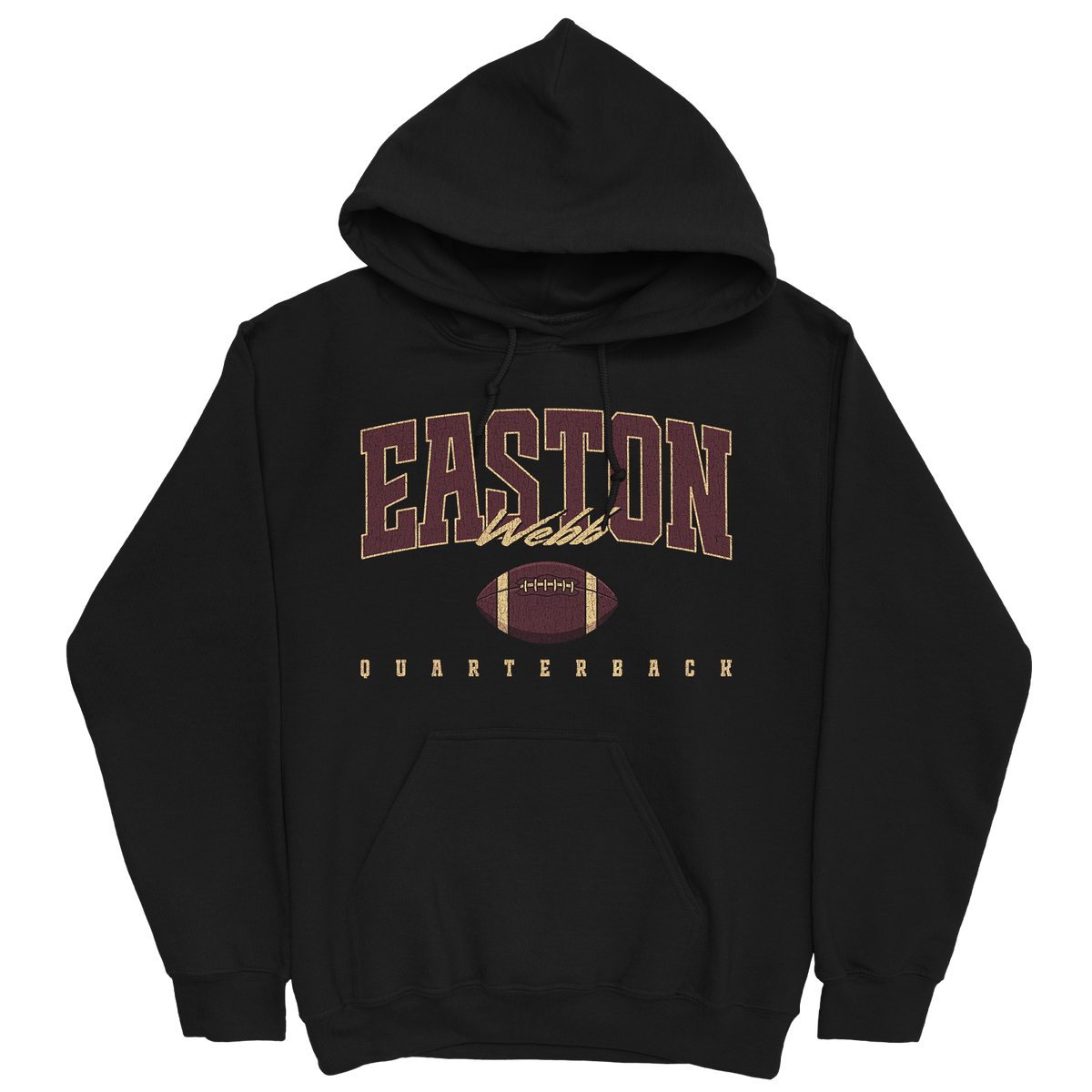 EASTON WEBB RETRO BLACK HOODIE