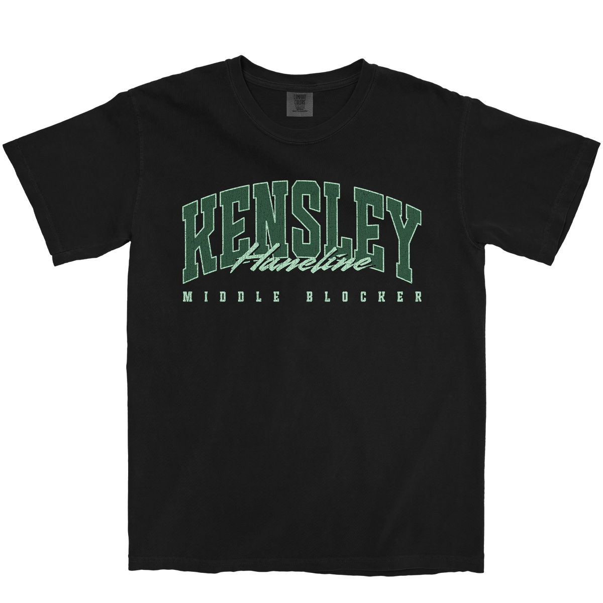 KENSLEY HANELINE RETRO BLACK TEE