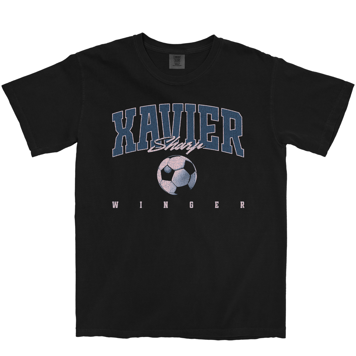 XAVIER SHARP RETRO BLACK TEE