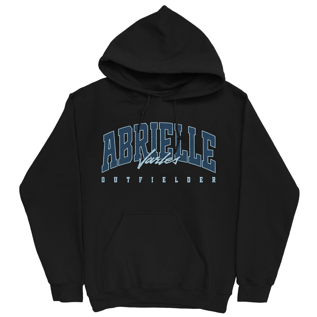 ABRIELLE JARLES RETRO BLACK HOODIE