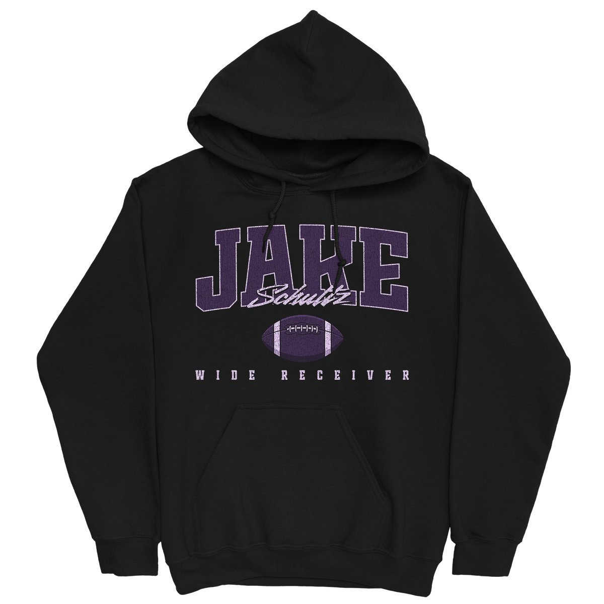 JAKE SCHULTZ RETRO BLACK HOODIE