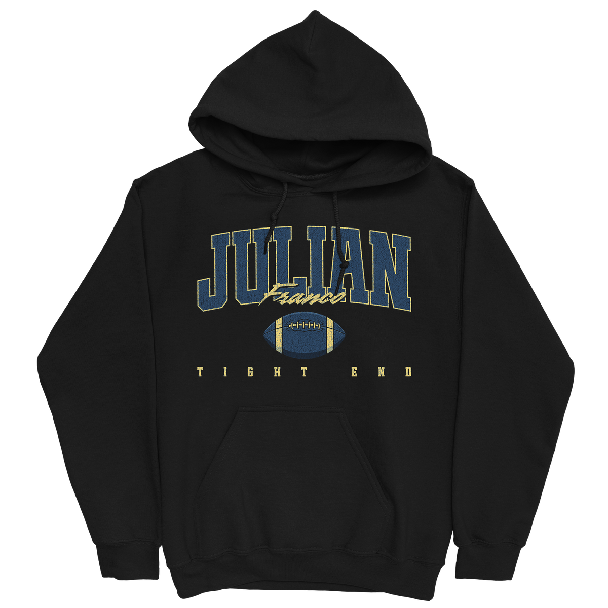 JULIAN FRANCO RETRO BLACK HOODIE