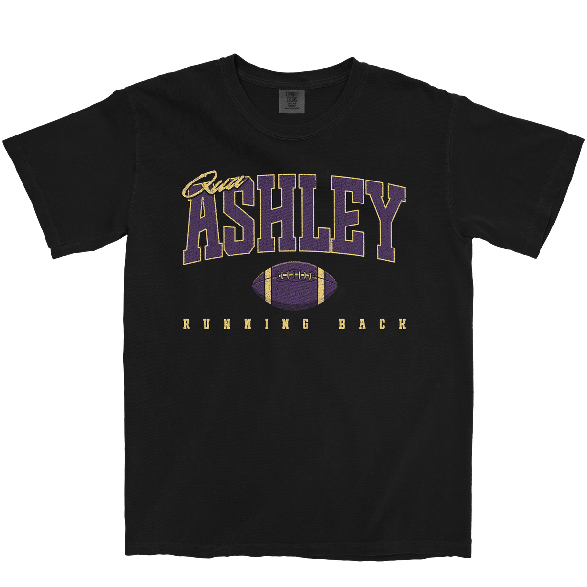QUA ASHLEY RETRO BLACK TEE
