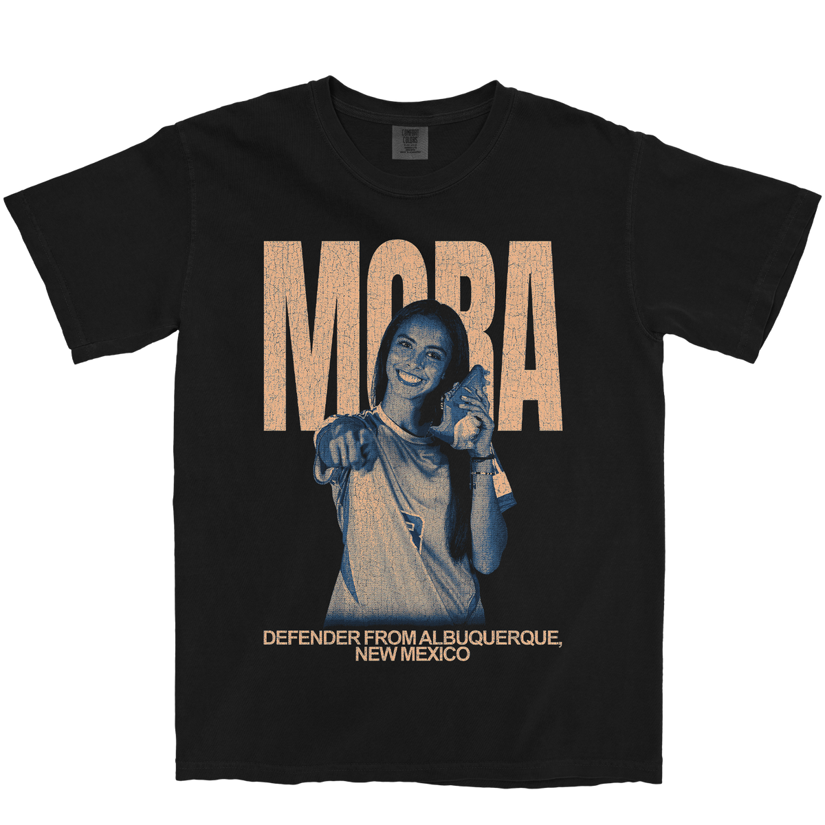 ASHLEE MORA VINTAGE BLACK TEE