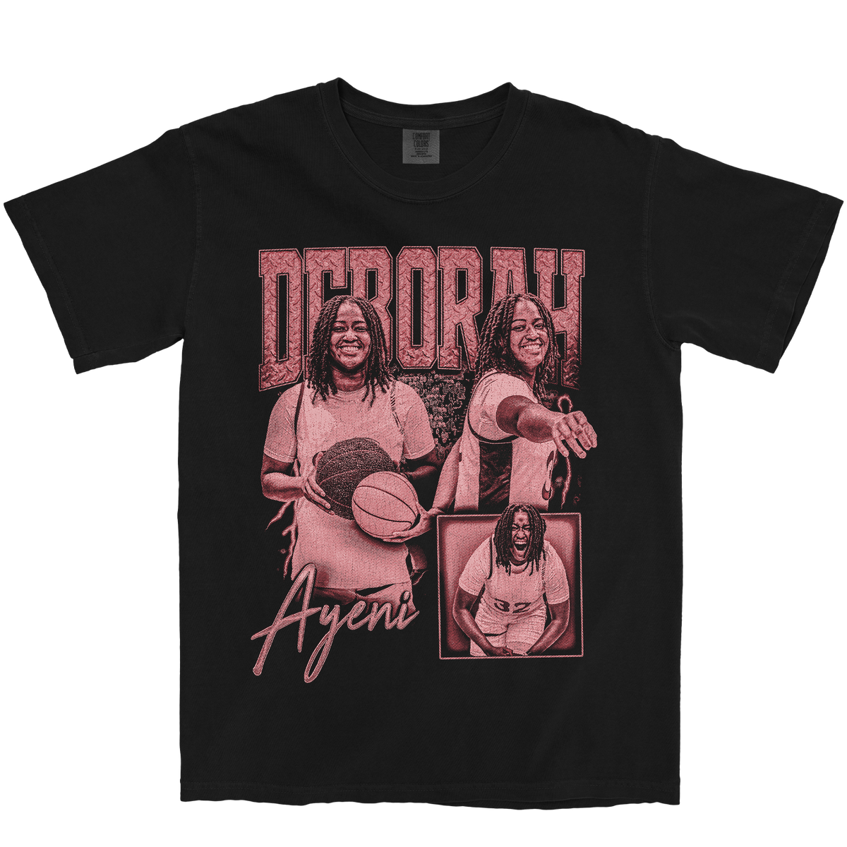 DEBORAH AYENI GRAPHIC BLACK TEE