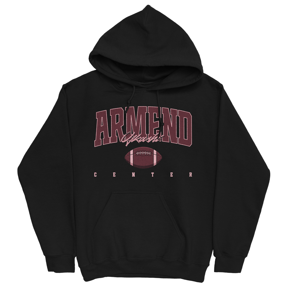 ARMEND UJKASHI RETRO BLACK HOODIE