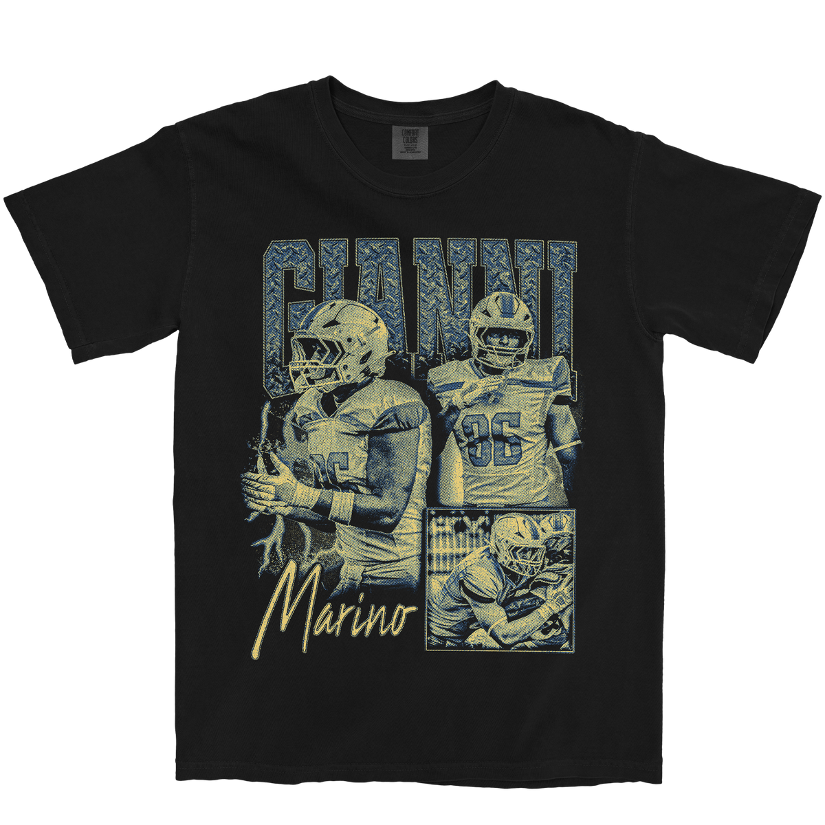 GIANNI MARINO GRAPHIC BLACK TEE