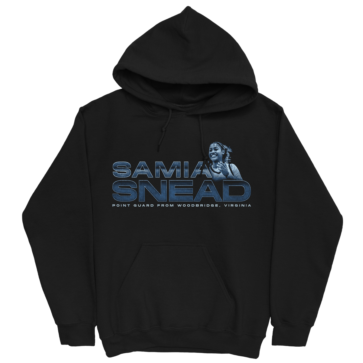 SAMIA SNEAD RETRO BLACK HOODIE